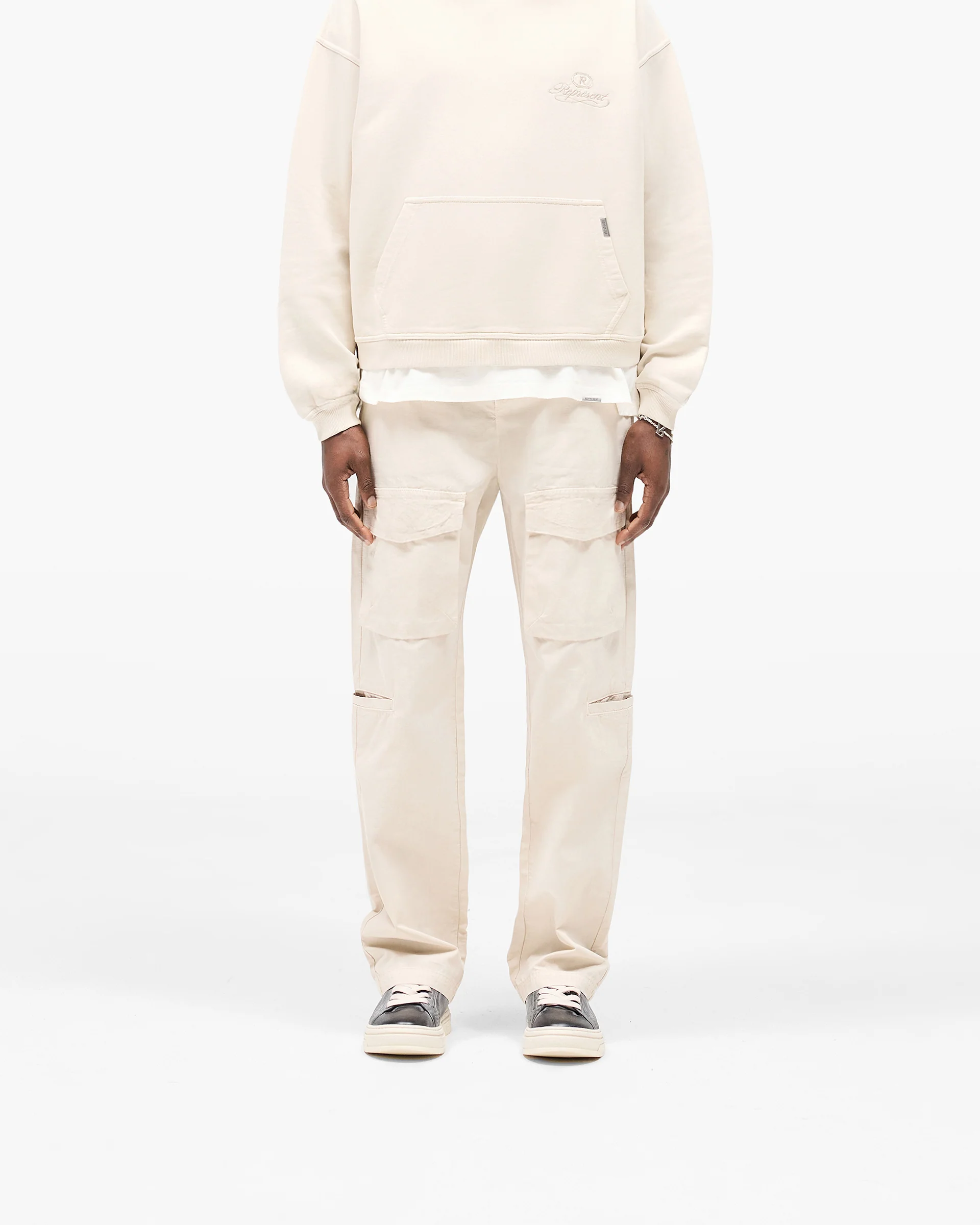 Front Pocket Cargo Pant - Champagne - Image 3