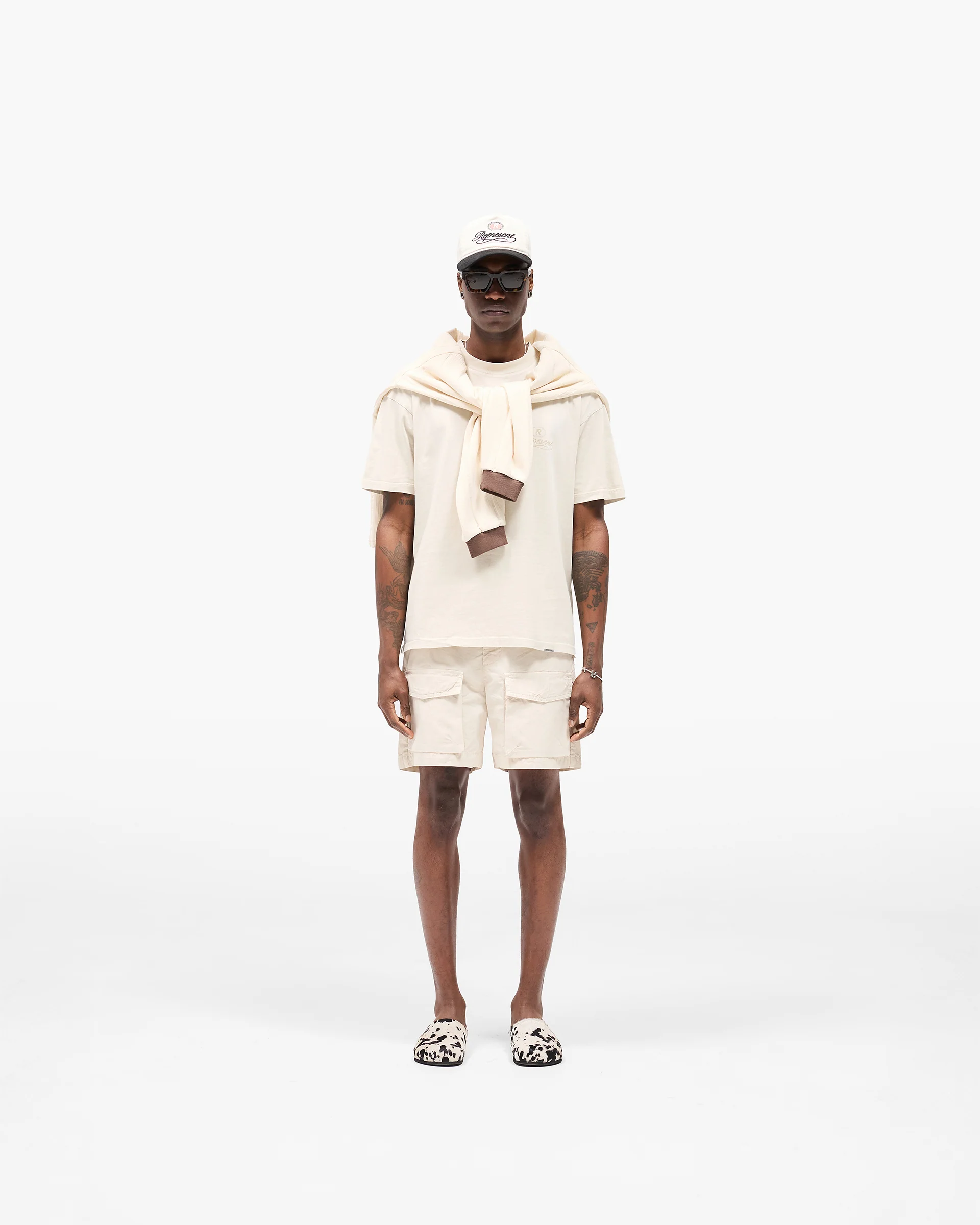 Front Pocket Cargo Short - Champagne - Image 5