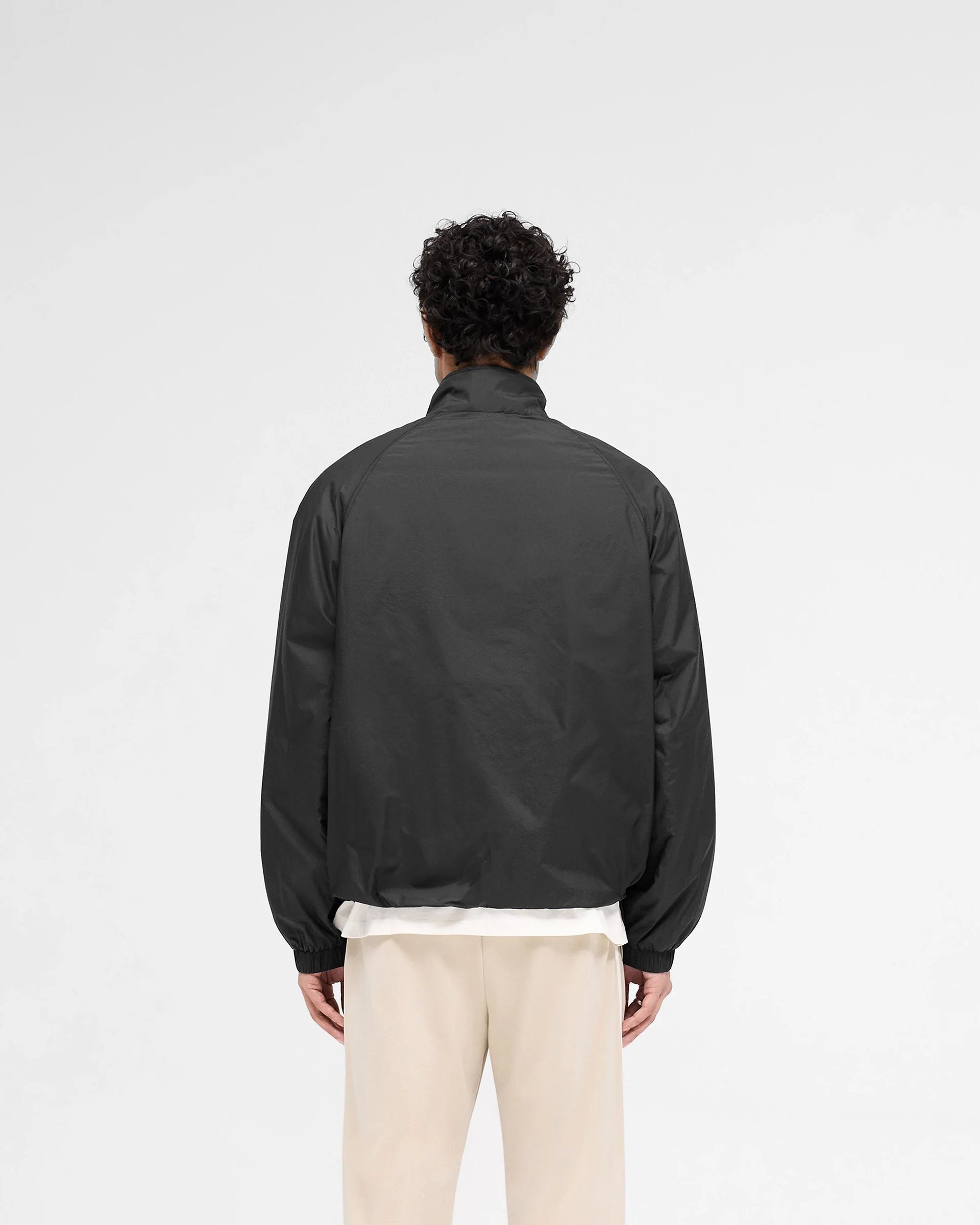 Funnel Neck Jacket - Black - Image 4