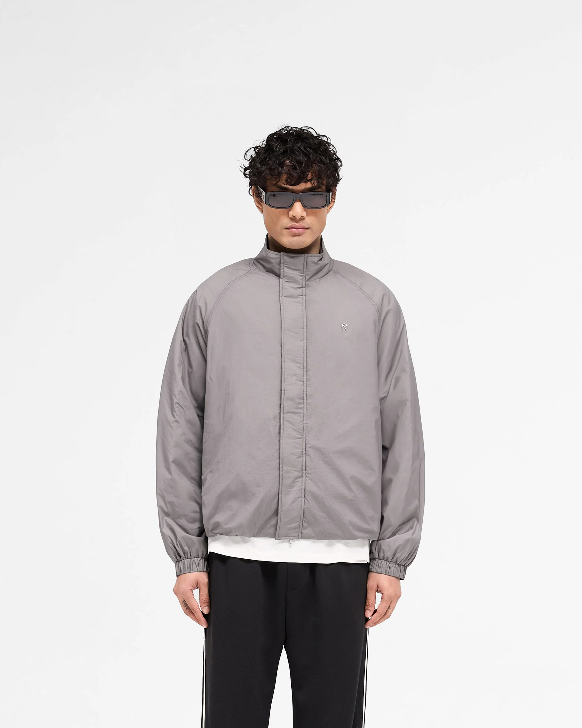 Funnel Neck Jacket - Stone - Image 3