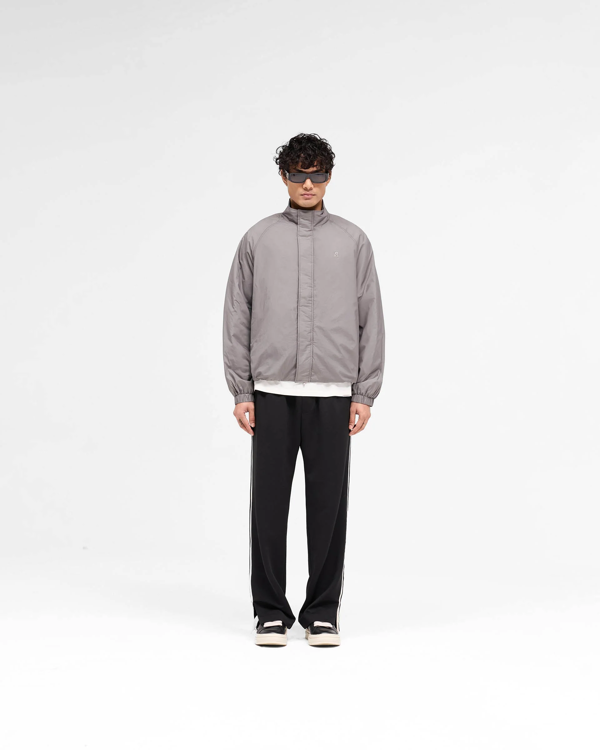 Funnel Neck Jacket - Stone - Image 7