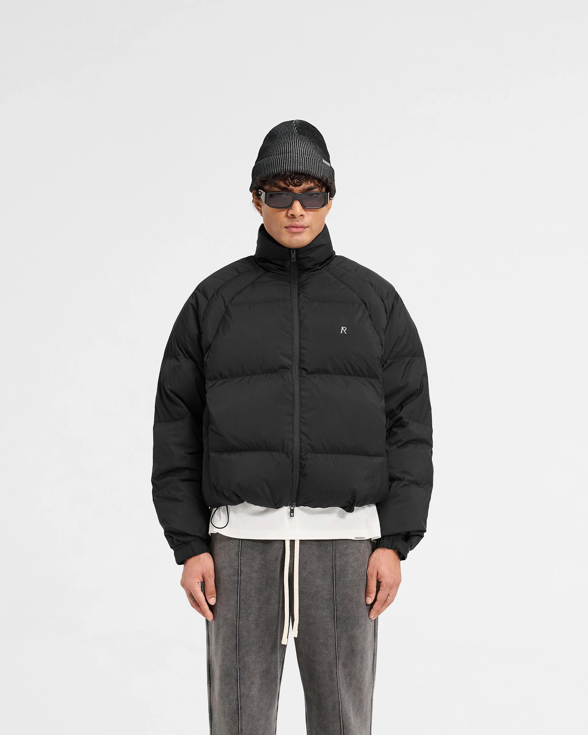 Funnel Neck Puffer - Black - Image 3