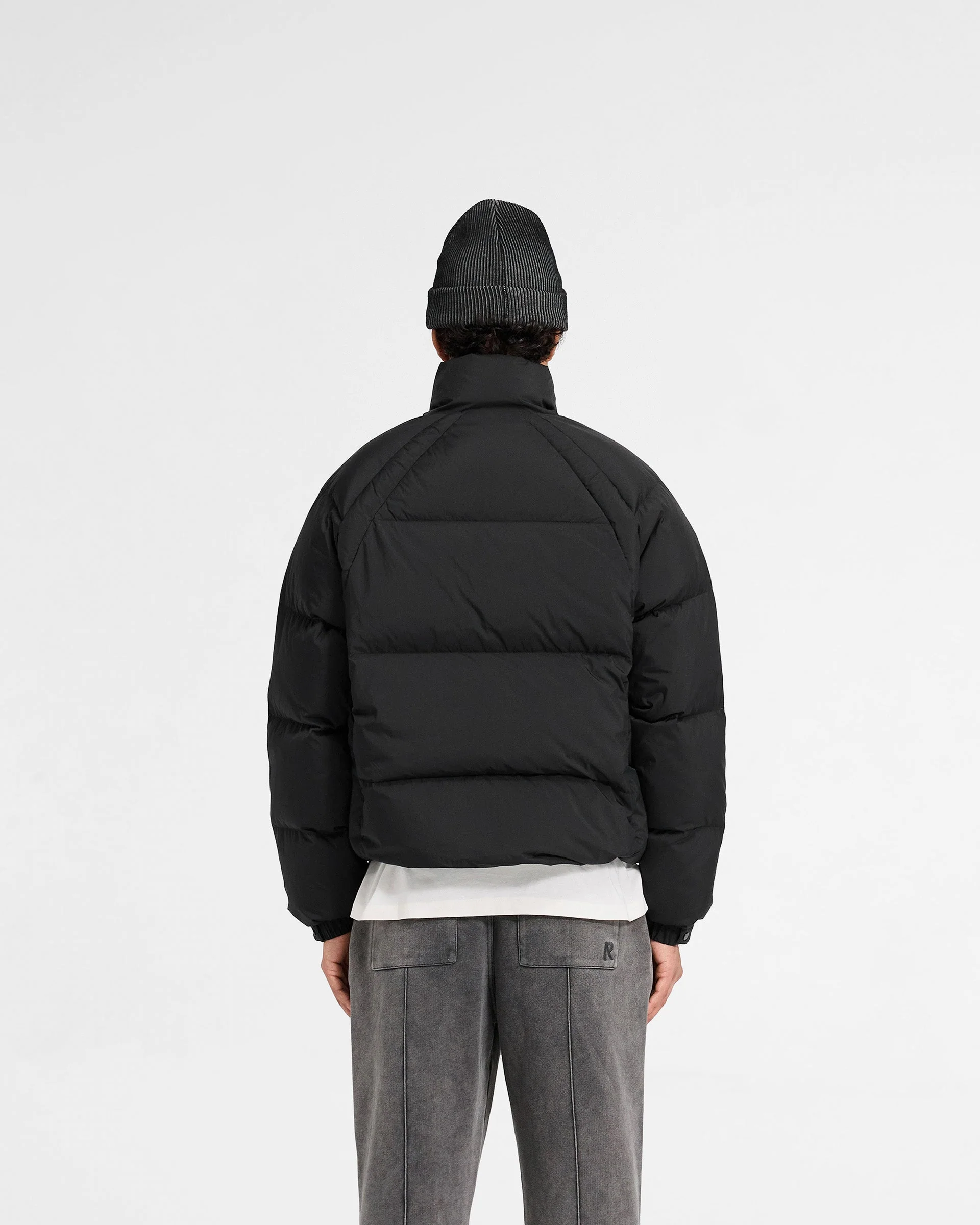 Funnel Neck Puffer - Black - Image 4
