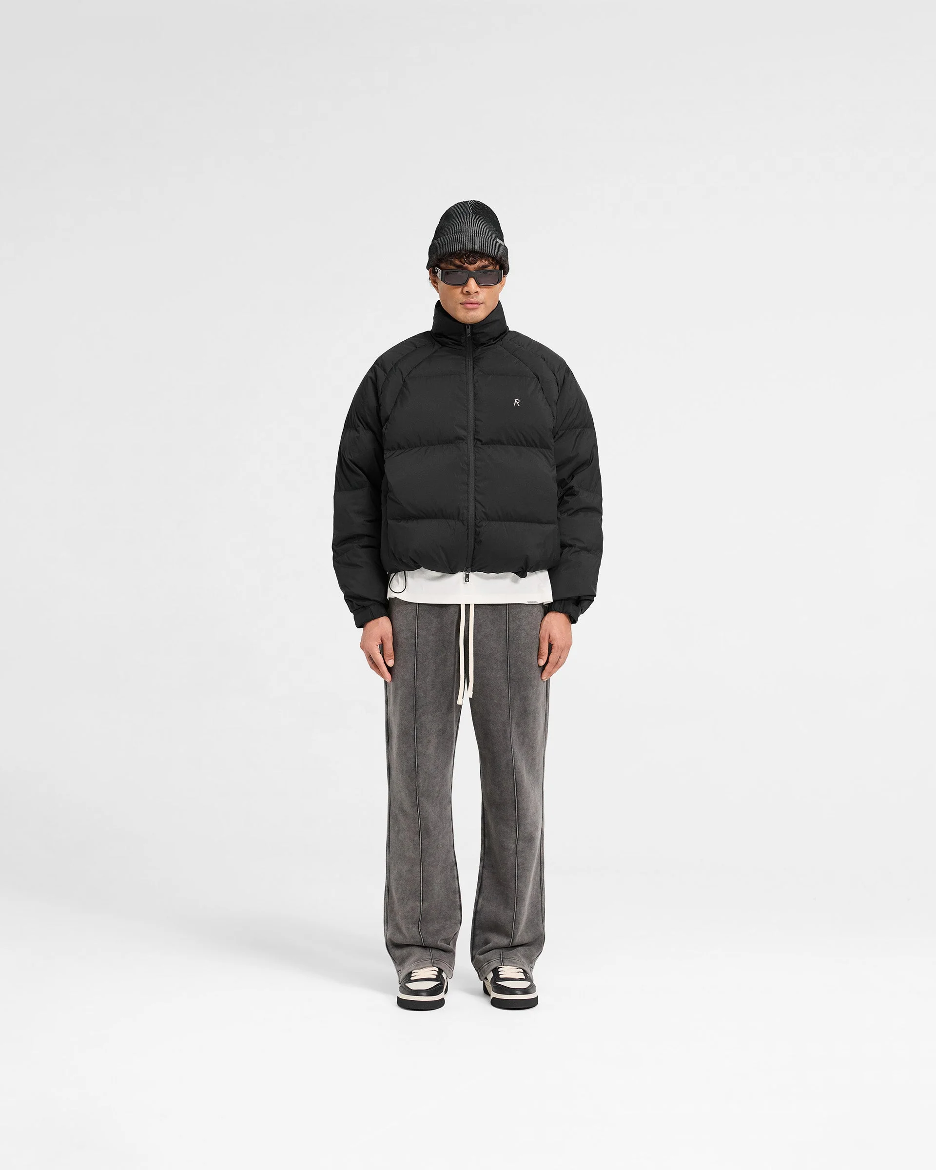 Funnel Neck Puffer - Black - Image 5