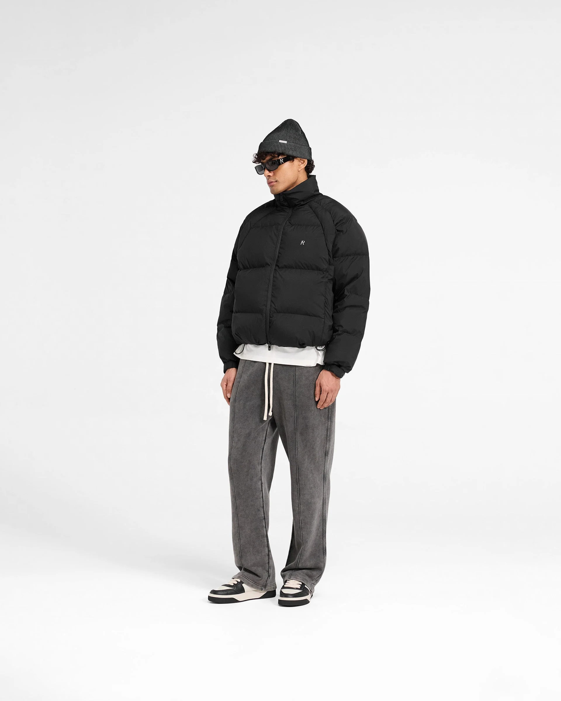 Funnel Neck Puffer - Black - Image 6