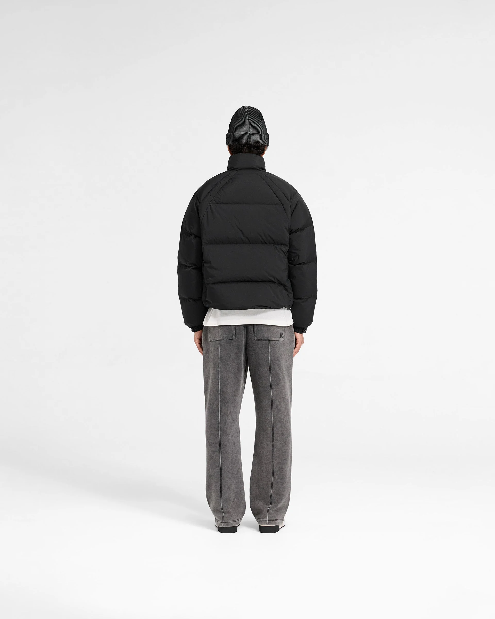 Funnel Neck Puffer - Black - Image 7