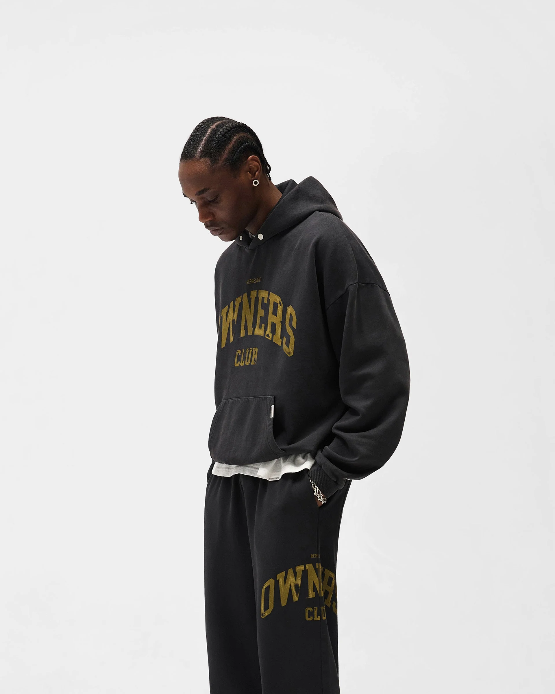 Represent Owners Club Hoodie - Faded Black - Image 2