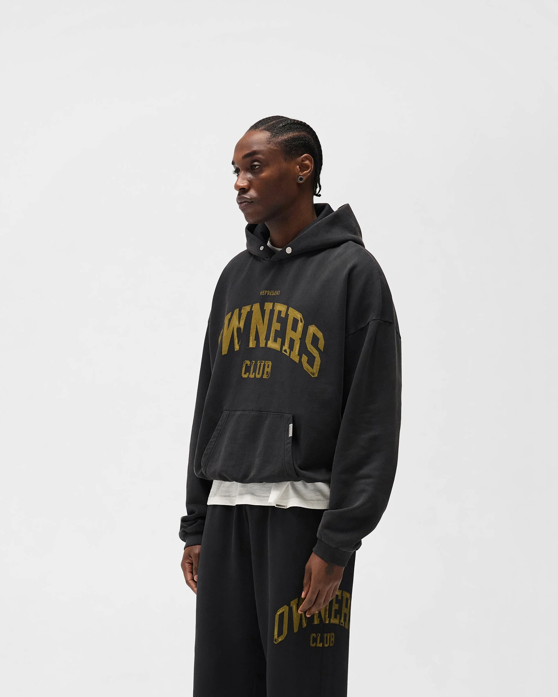 Represent Owners Club Hoodie - Faded Black - Image 4