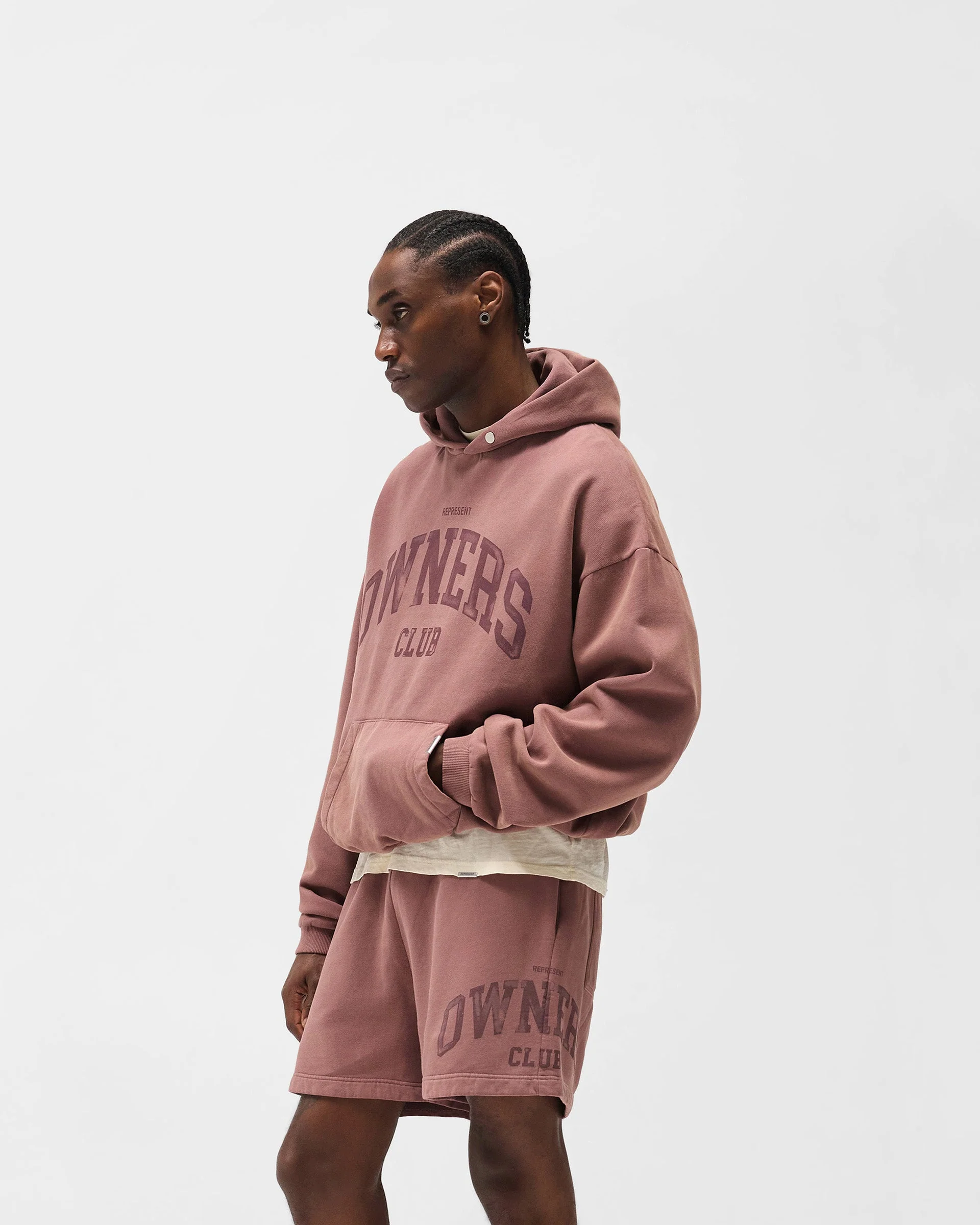Represent Owners Club Hoodie - Smoked Rose - Image 2