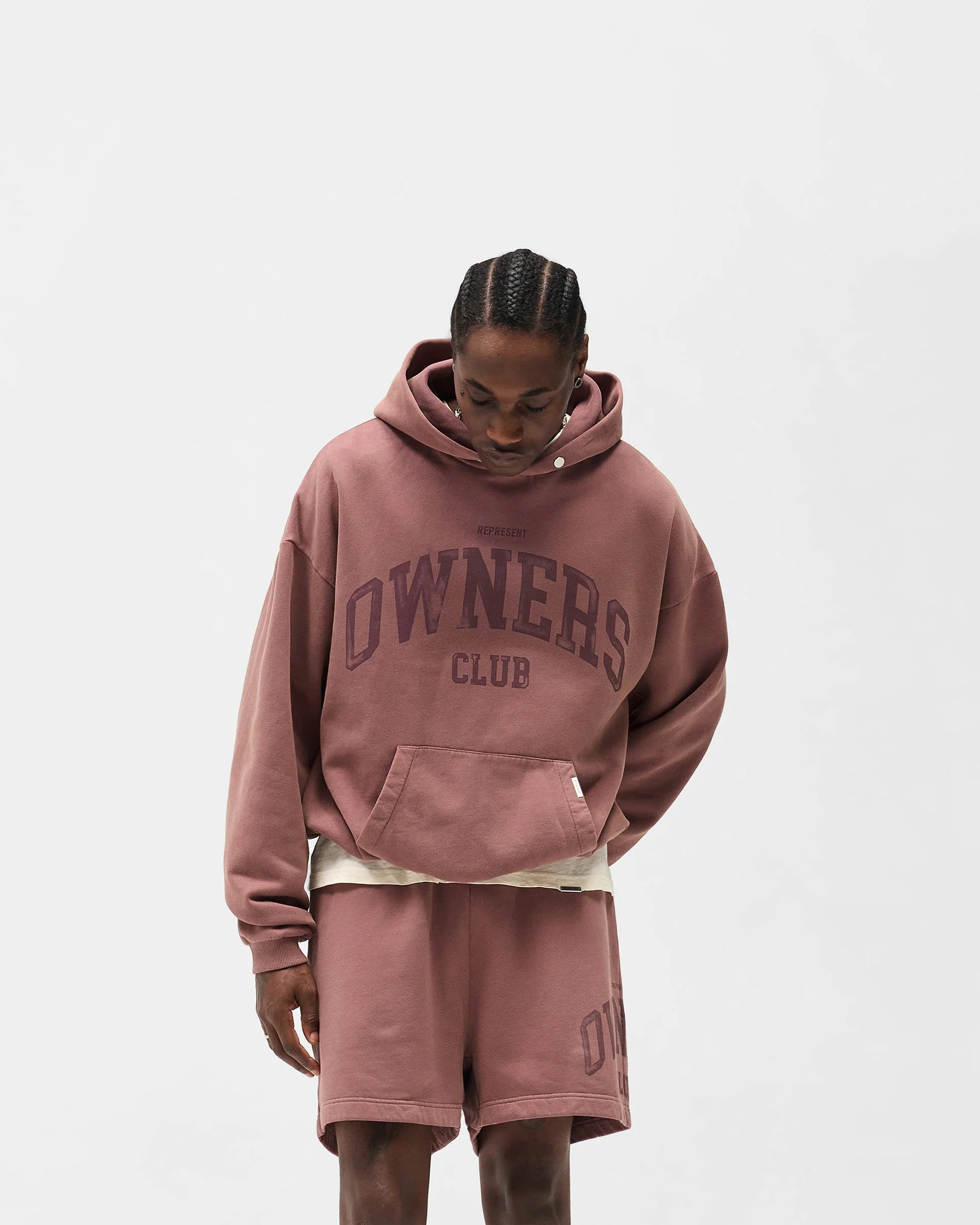 Represent Owners Club Hoodie - Smoked Rose - Image 3