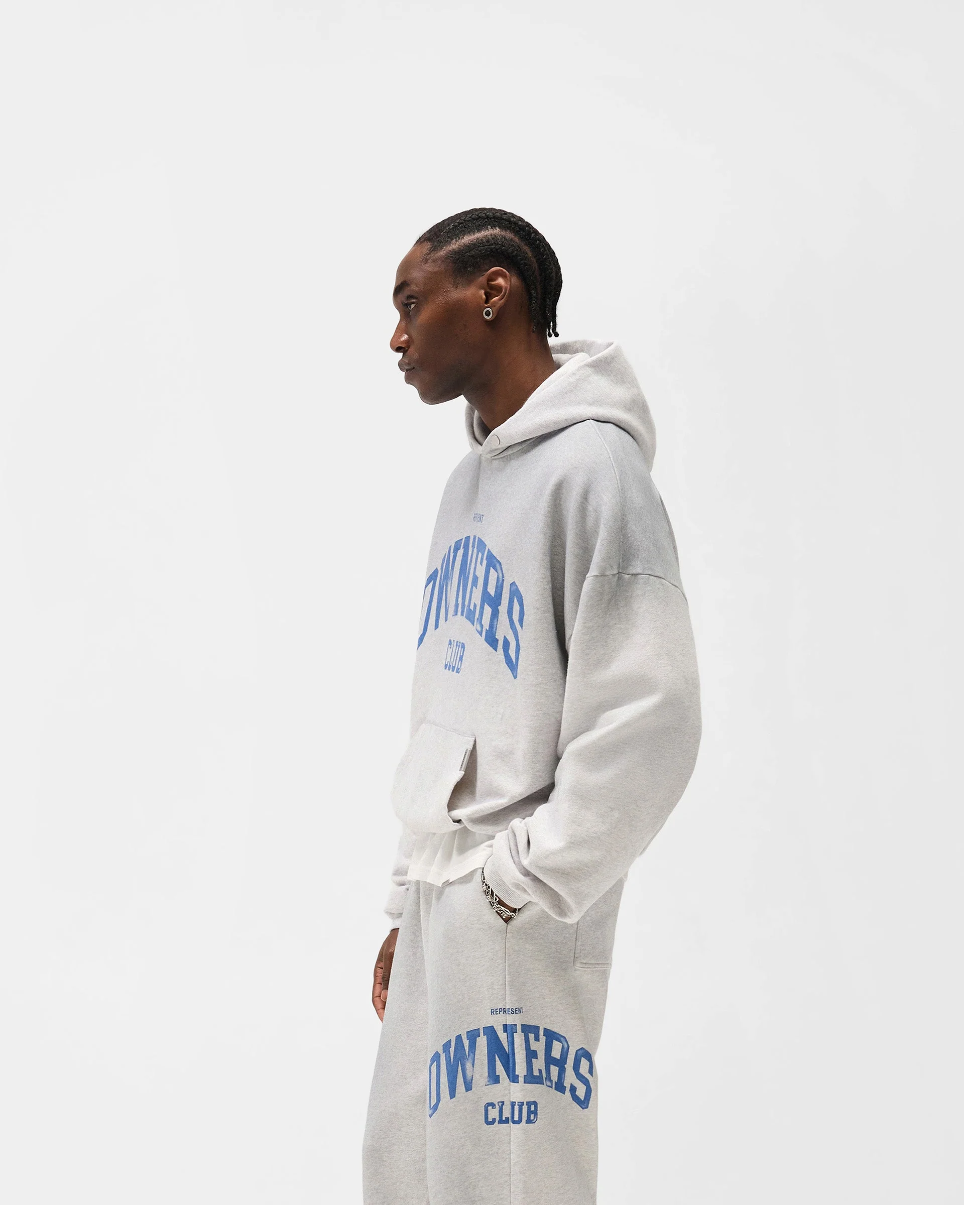 Represent Owners Club Hoodie - Sprayed Ice Grey Marl - Image 5