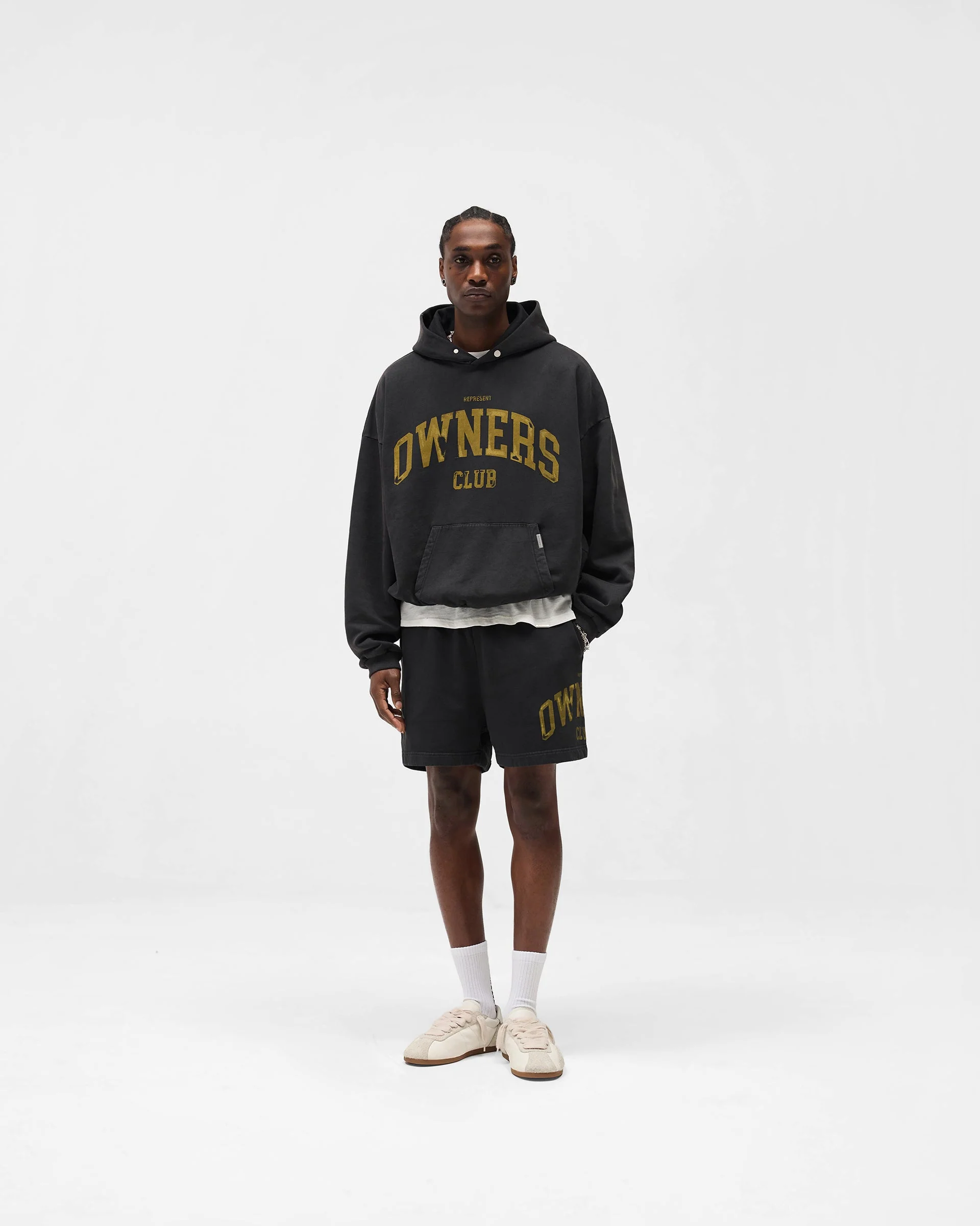 Represent Owners Club Shorts - Faded Black - Image 5