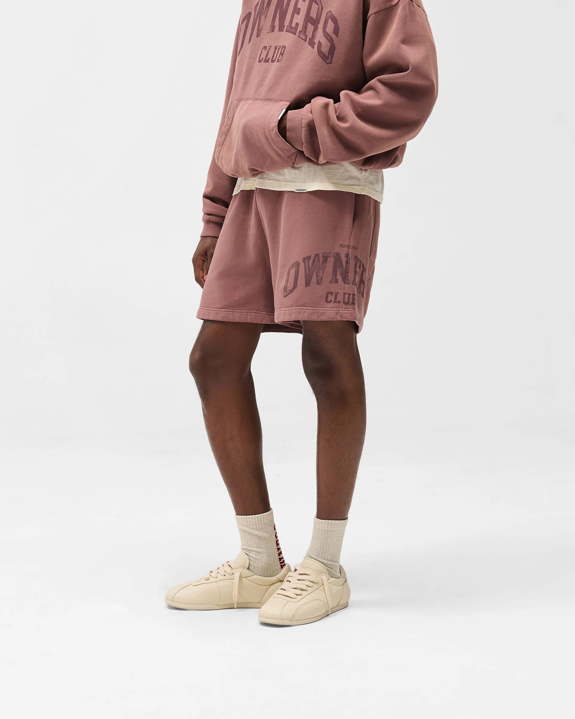 Represent Owners Club Shorts - Smoked Rose - Image 2