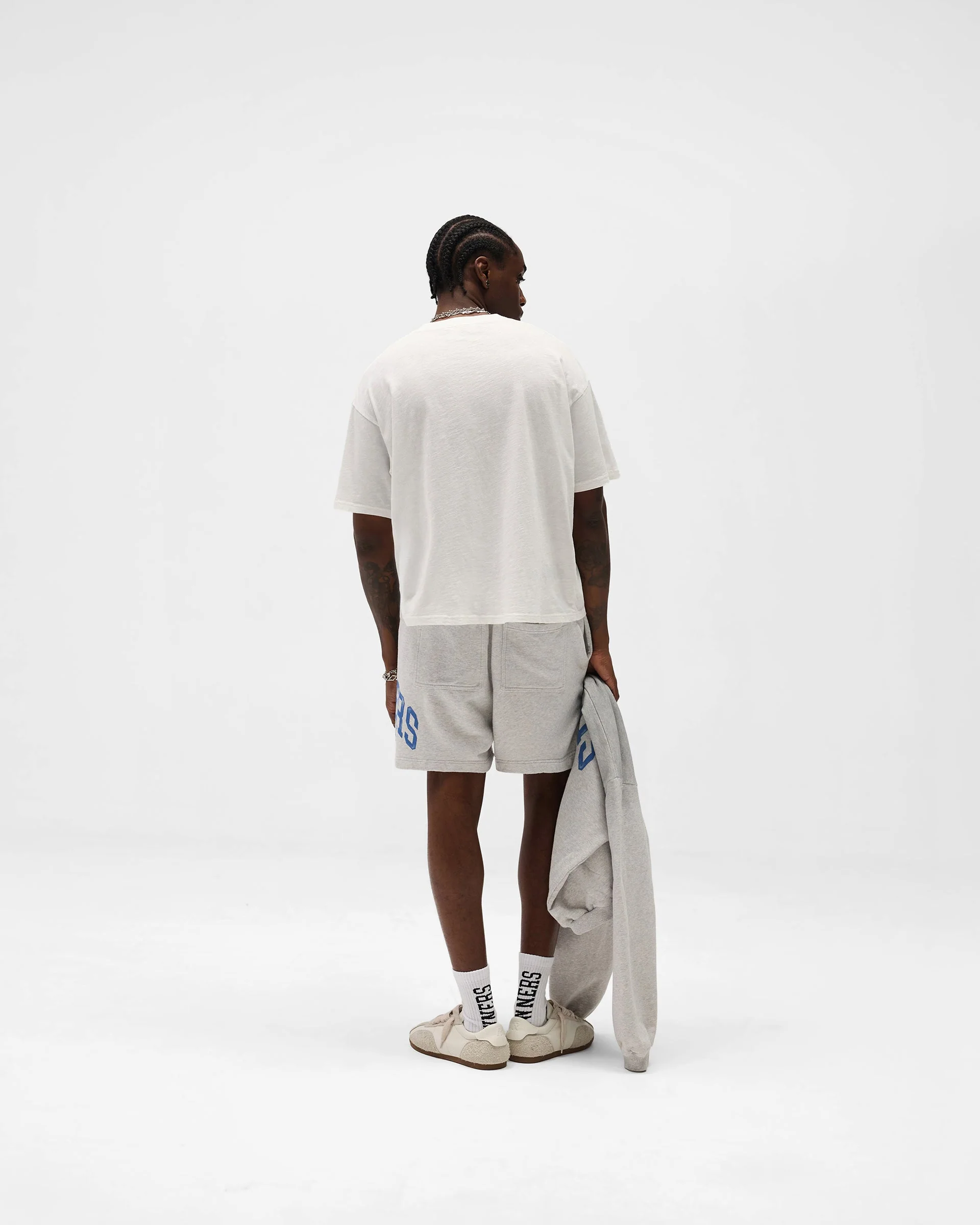 Represent Owners Club Shorts - Sprayed Ice Grey Marl - Image 7