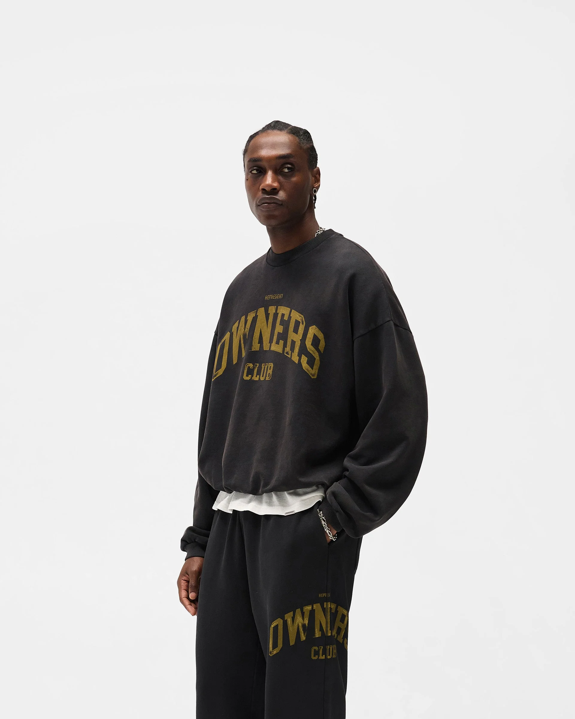 Represent Owners Club Sweater - Faded Black - Image 2