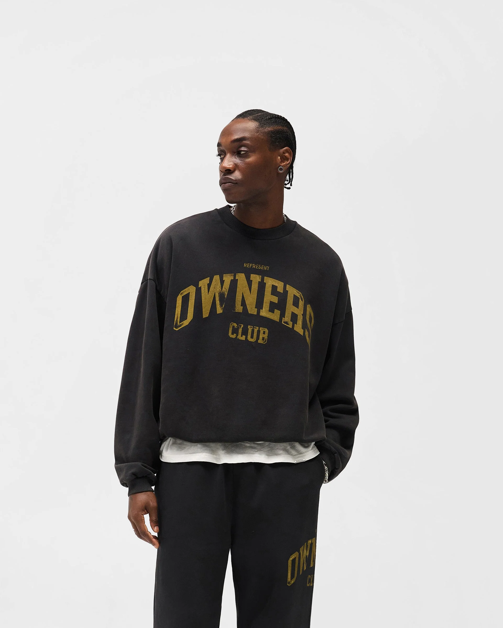 Represent Owners Club Sweater - Faded Black - Image 3
