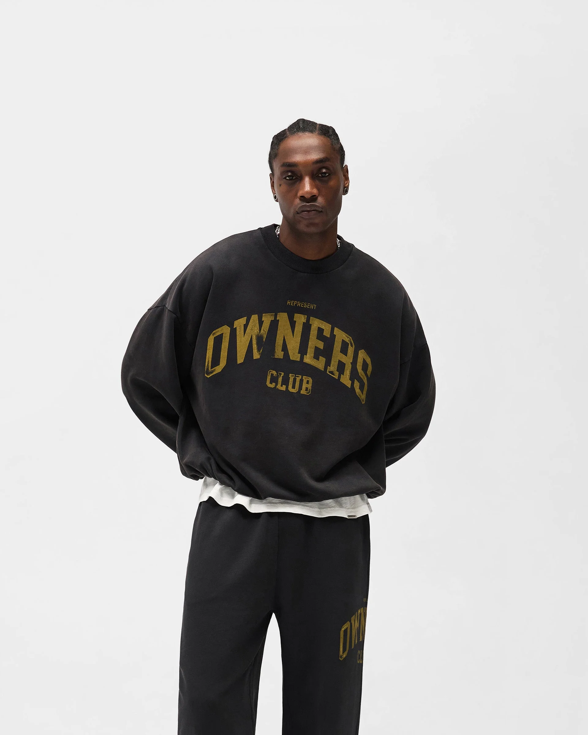 Represent Owners Club Sweater - Faded Black - Image 4