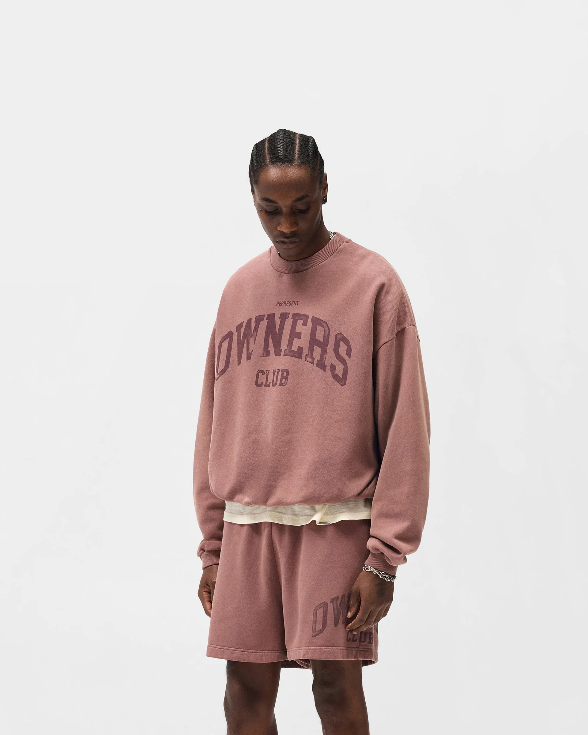 Represent Owners Club Sweater - Smoked Rose - Image 4