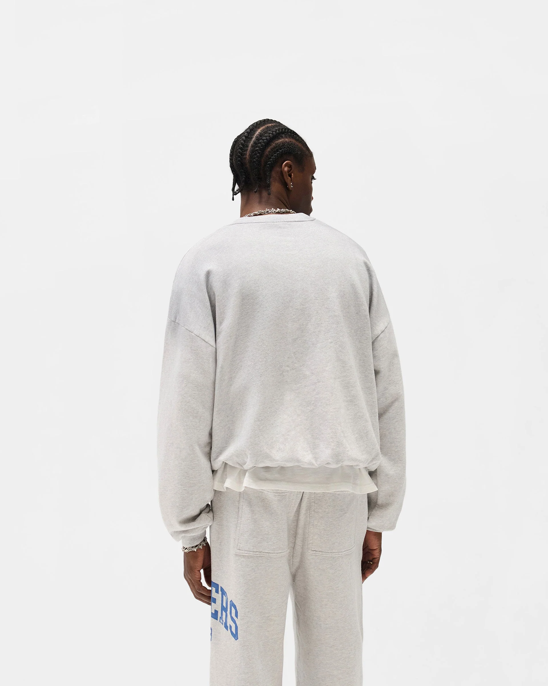 Represent Owners Club Sweater - Sprayed Ice Grey Marl - Image 5
