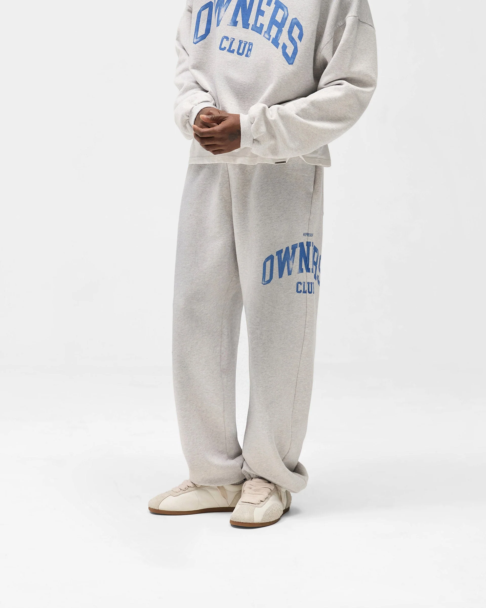 Represent Owners Club Sweatpant - Sprayed Ice Grey Marl - Image 2