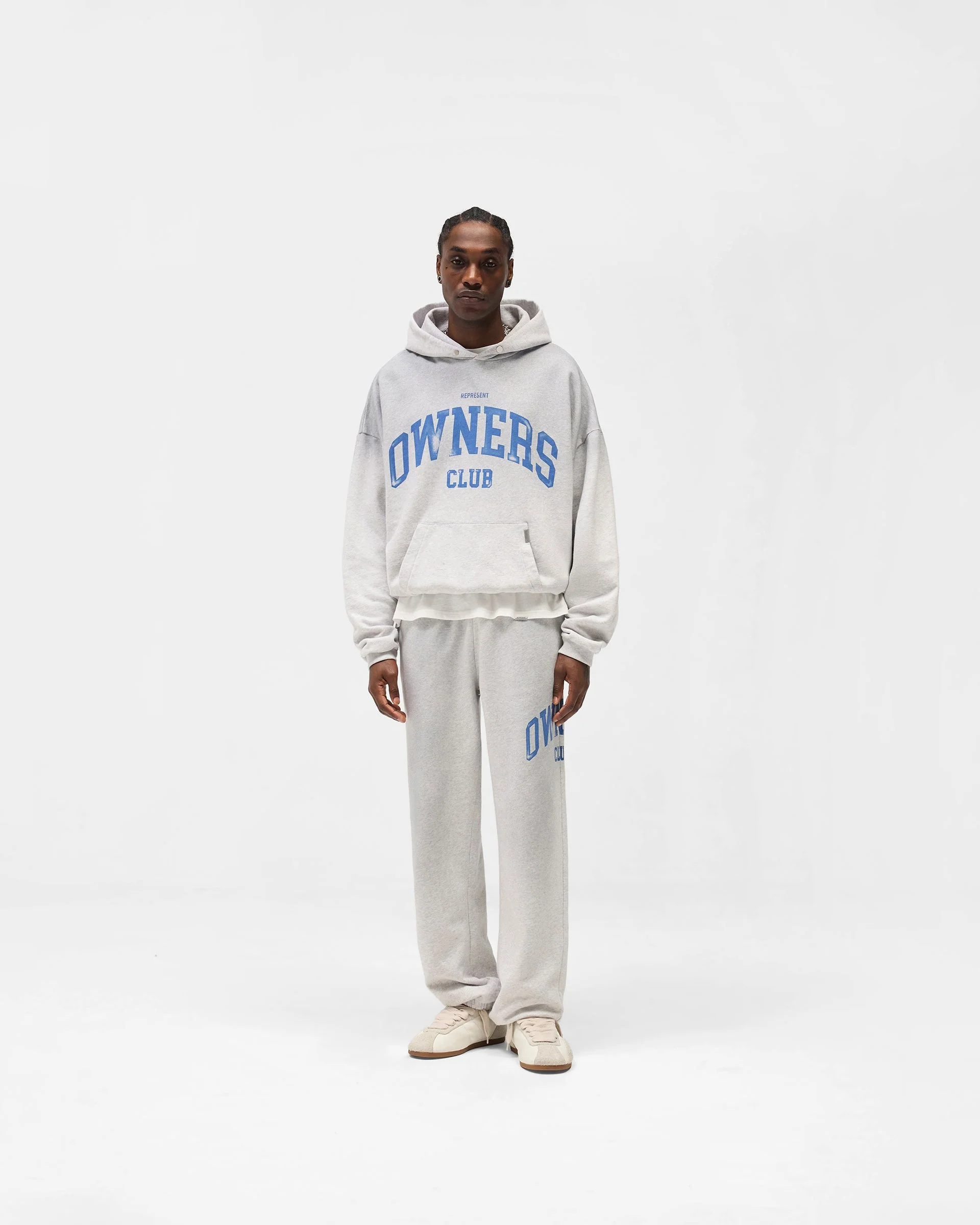 Represent Owners Club Sweatpant - Sprayed Ice Grey Marl - Image 6
