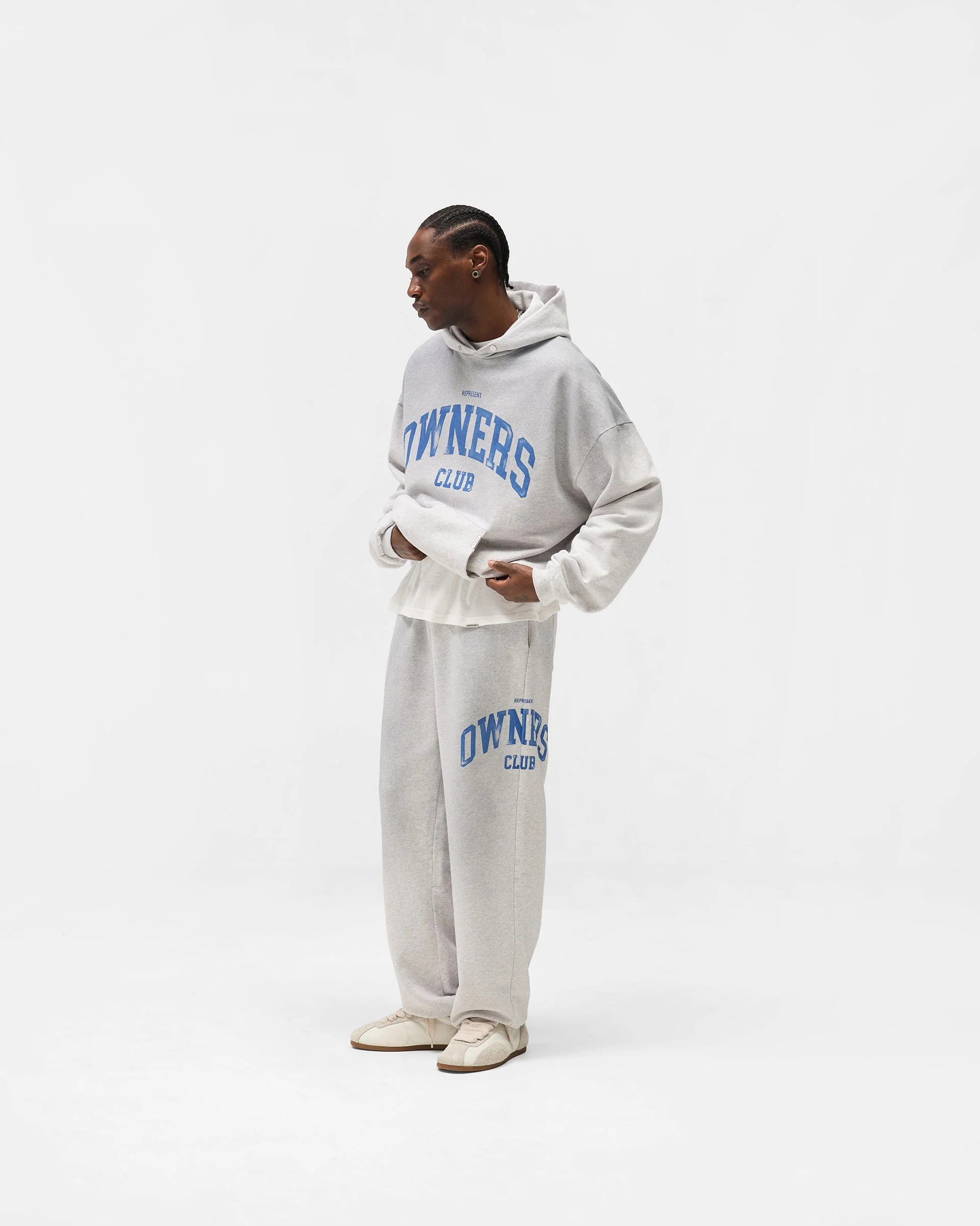 Represent Owners Club Sweatpant - Sprayed Ice Grey Marl - Image 7