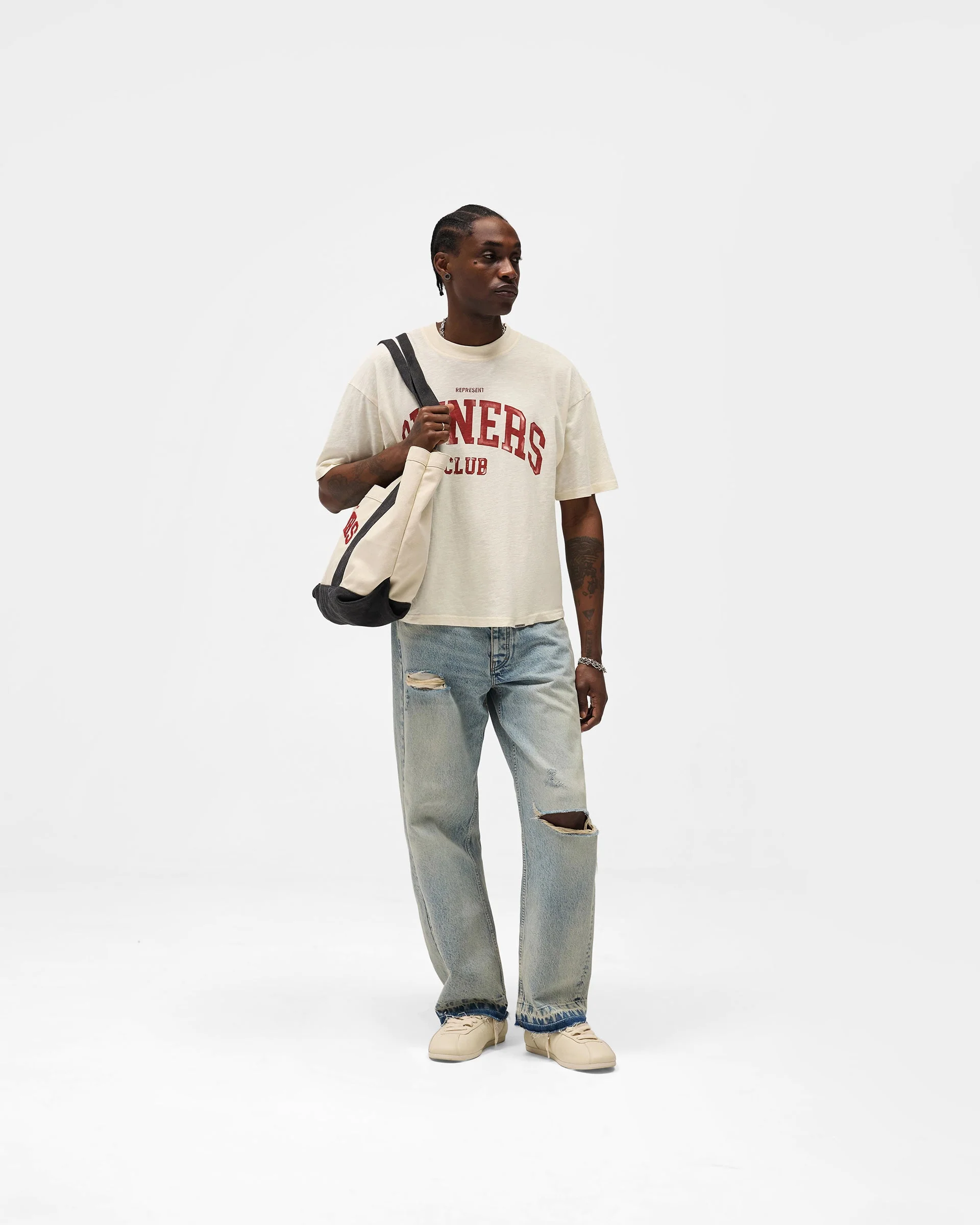 Represent Owners Club T-Shirt - Buttercream - Image 7