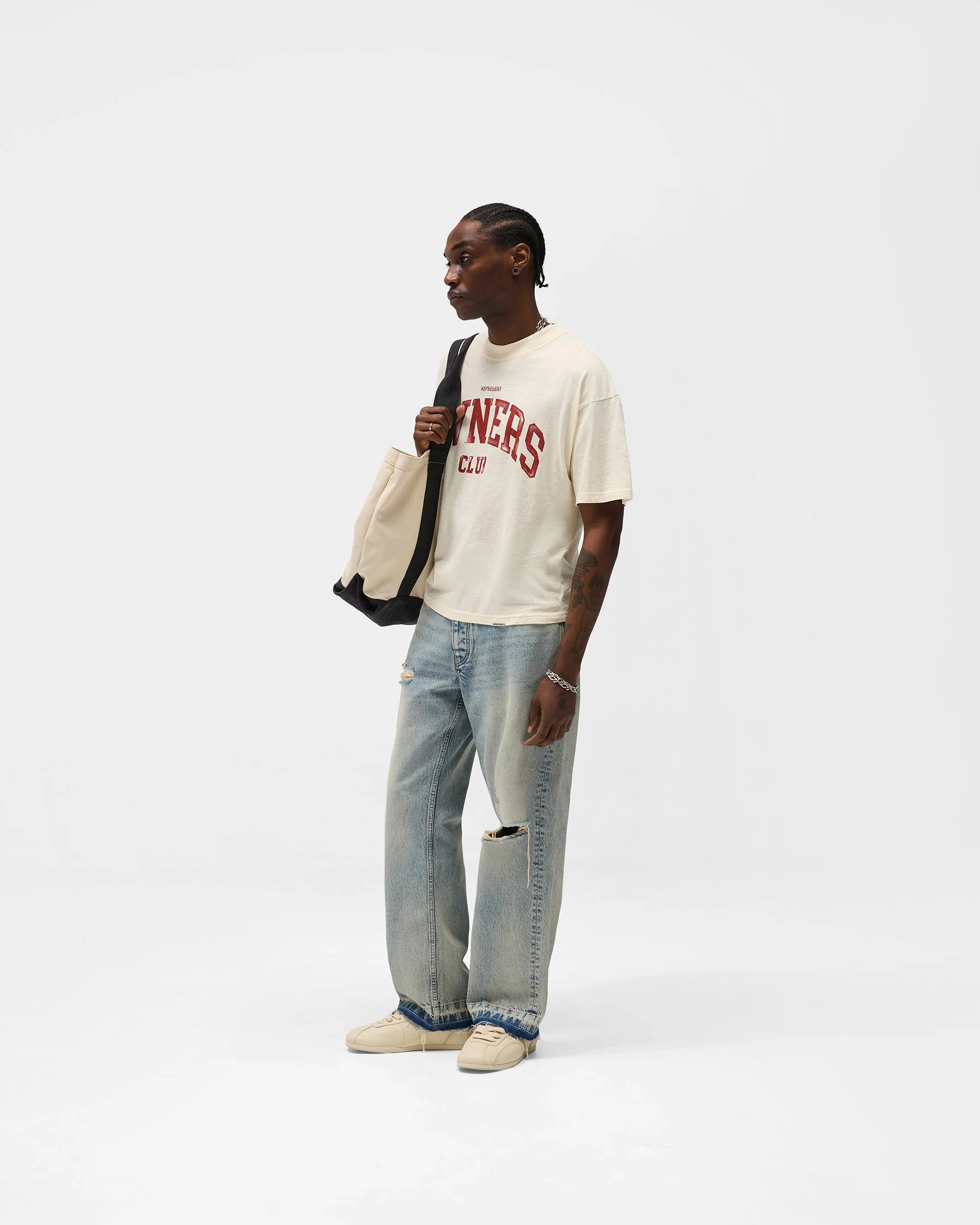 Represent Owners Club T-Shirt - Buttercream - Image 8
