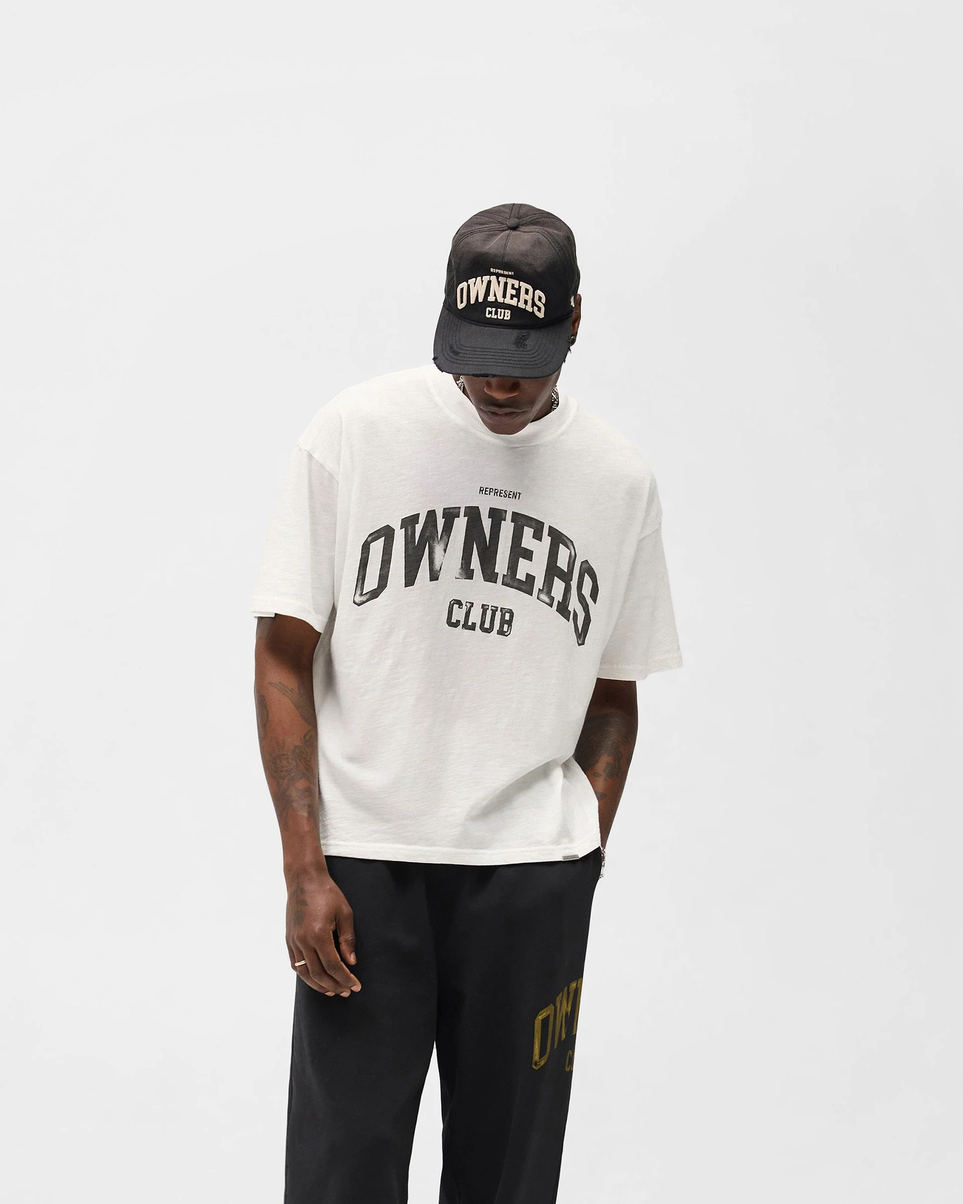 Represent Owners Club T-Shirt - Flat White - Image 2