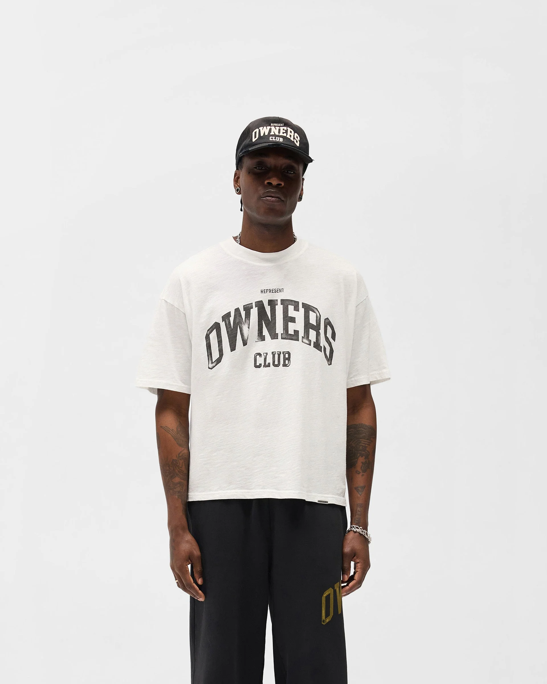 Represent Owners Club T-Shirt - Flat White - Image 3