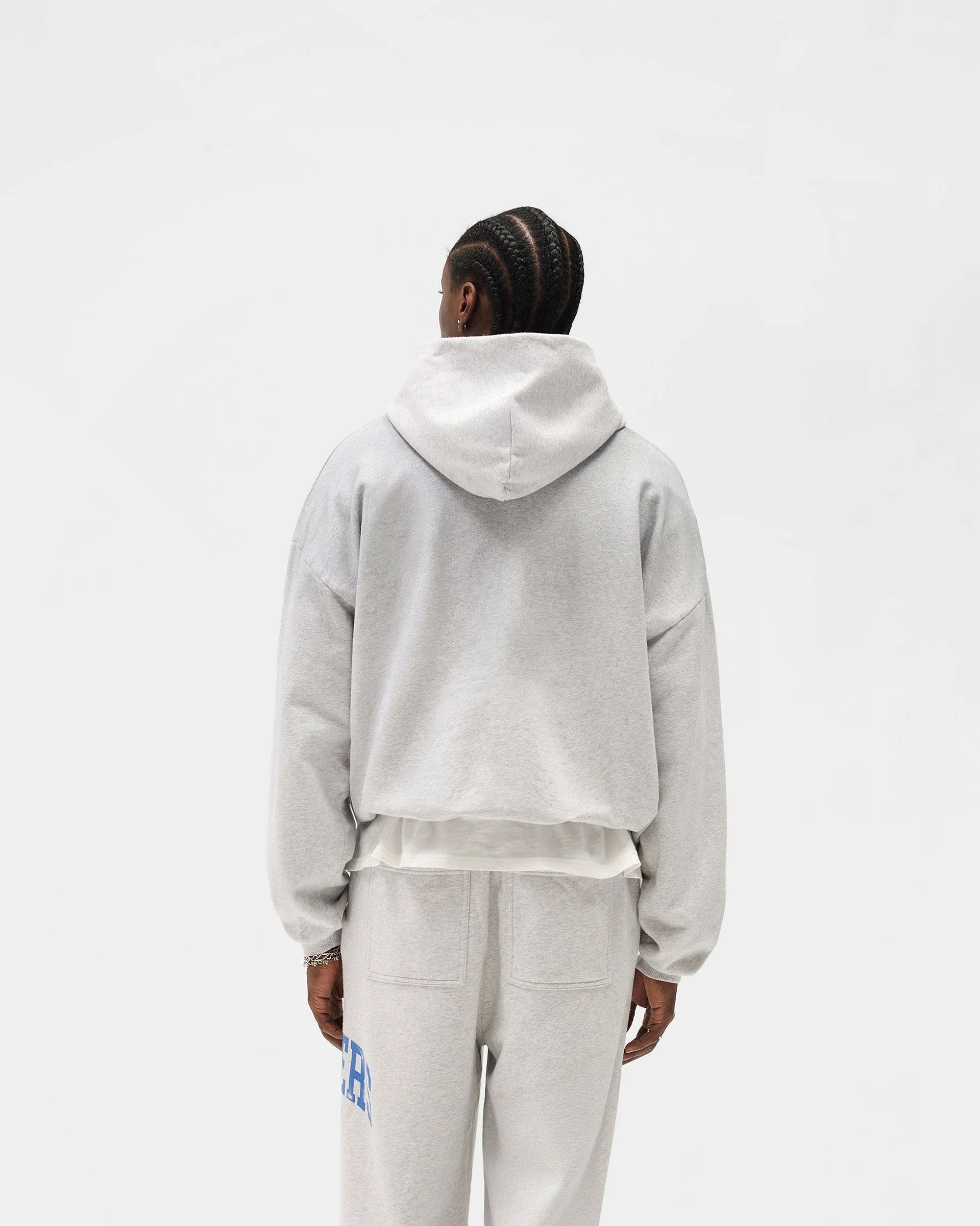 Represent Owners Club Zip Through Hoodie - Sprayed Ice Grey Marl - Image 6