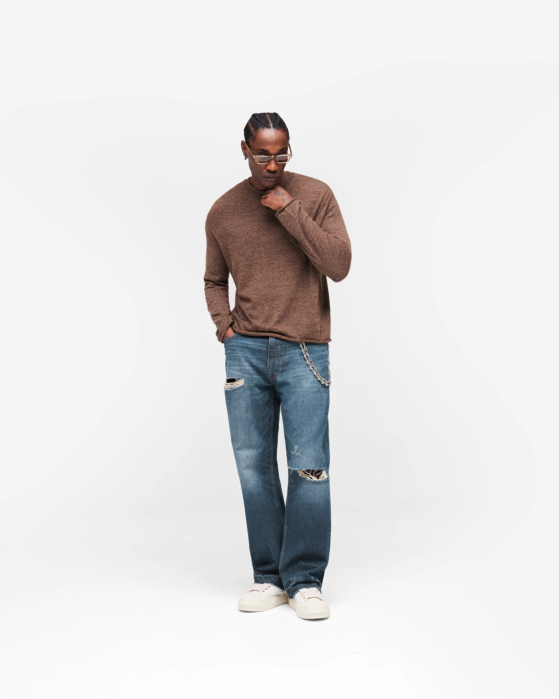 GH Knitted Long Sleeve Top - Espresso - Image 10