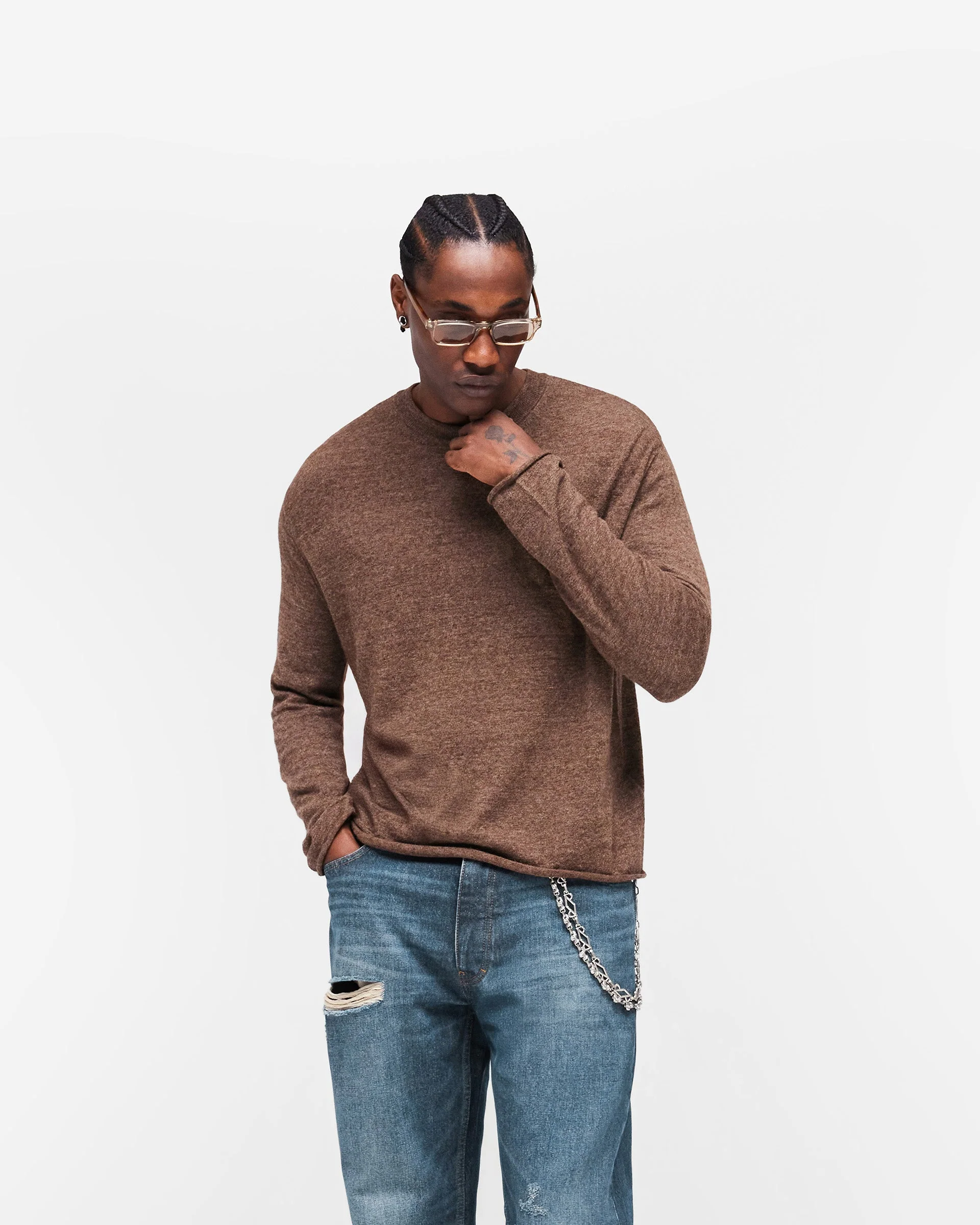 GH Knitted Long Sleeve Top - Espresso - Image 2