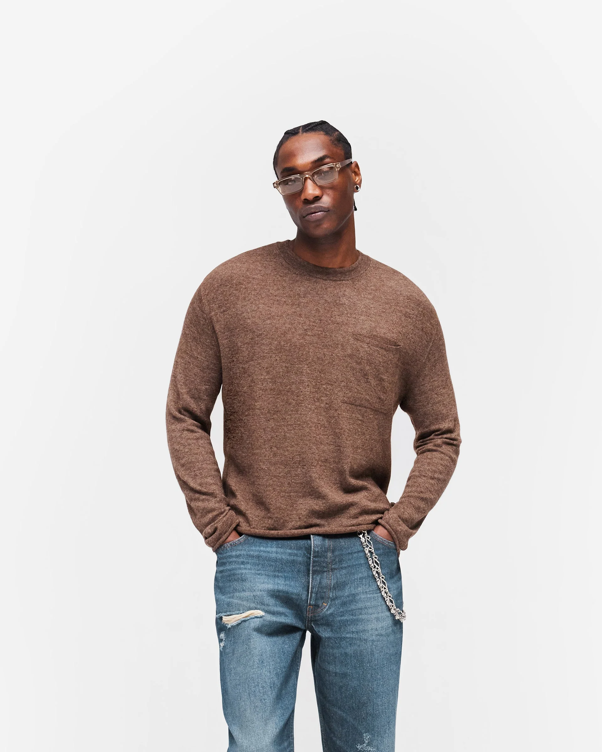 GH Knitted Long Sleeve Top - Espresso - Image 3
