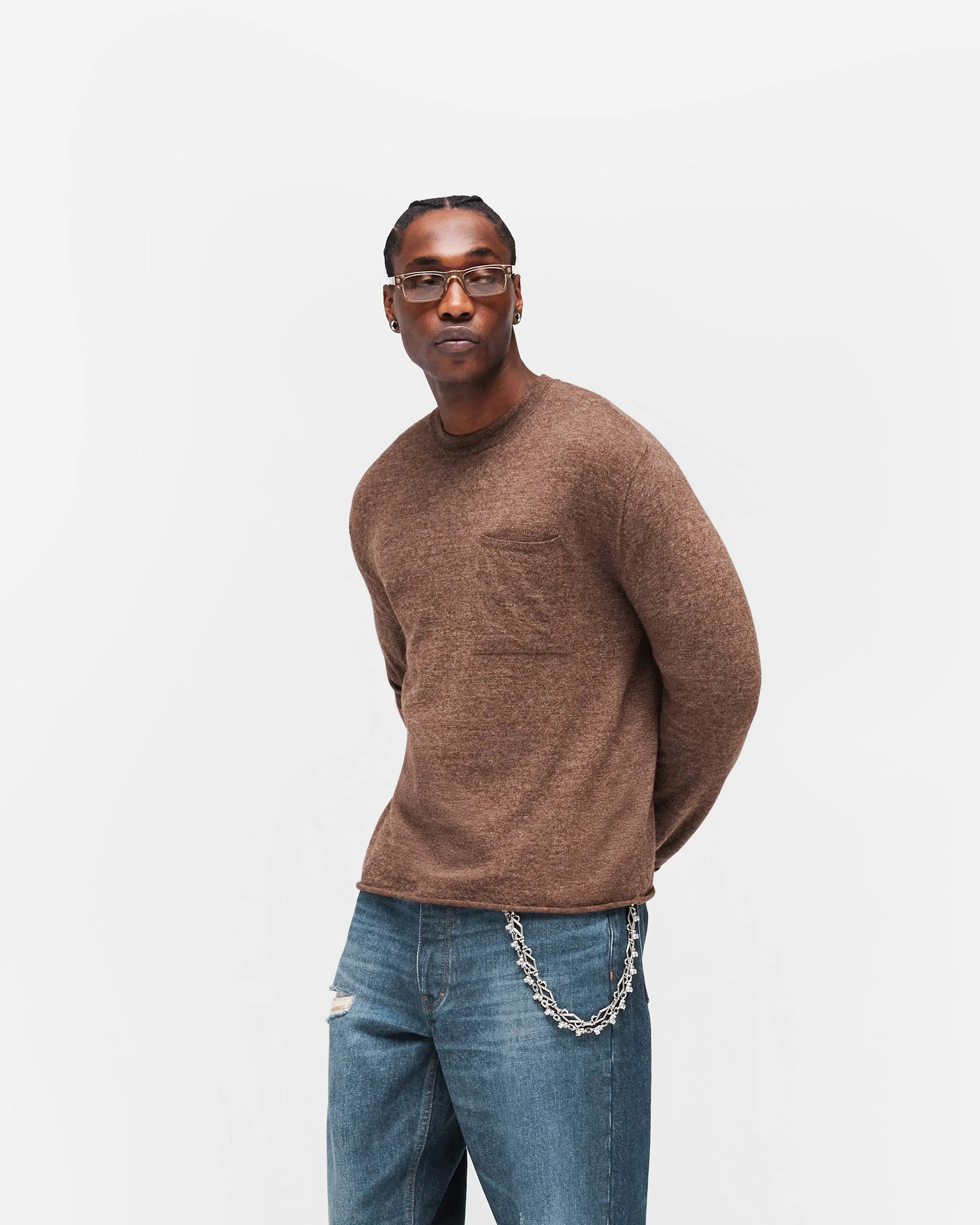 GH Knitted Long Sleeve Top - Espresso - Image 4