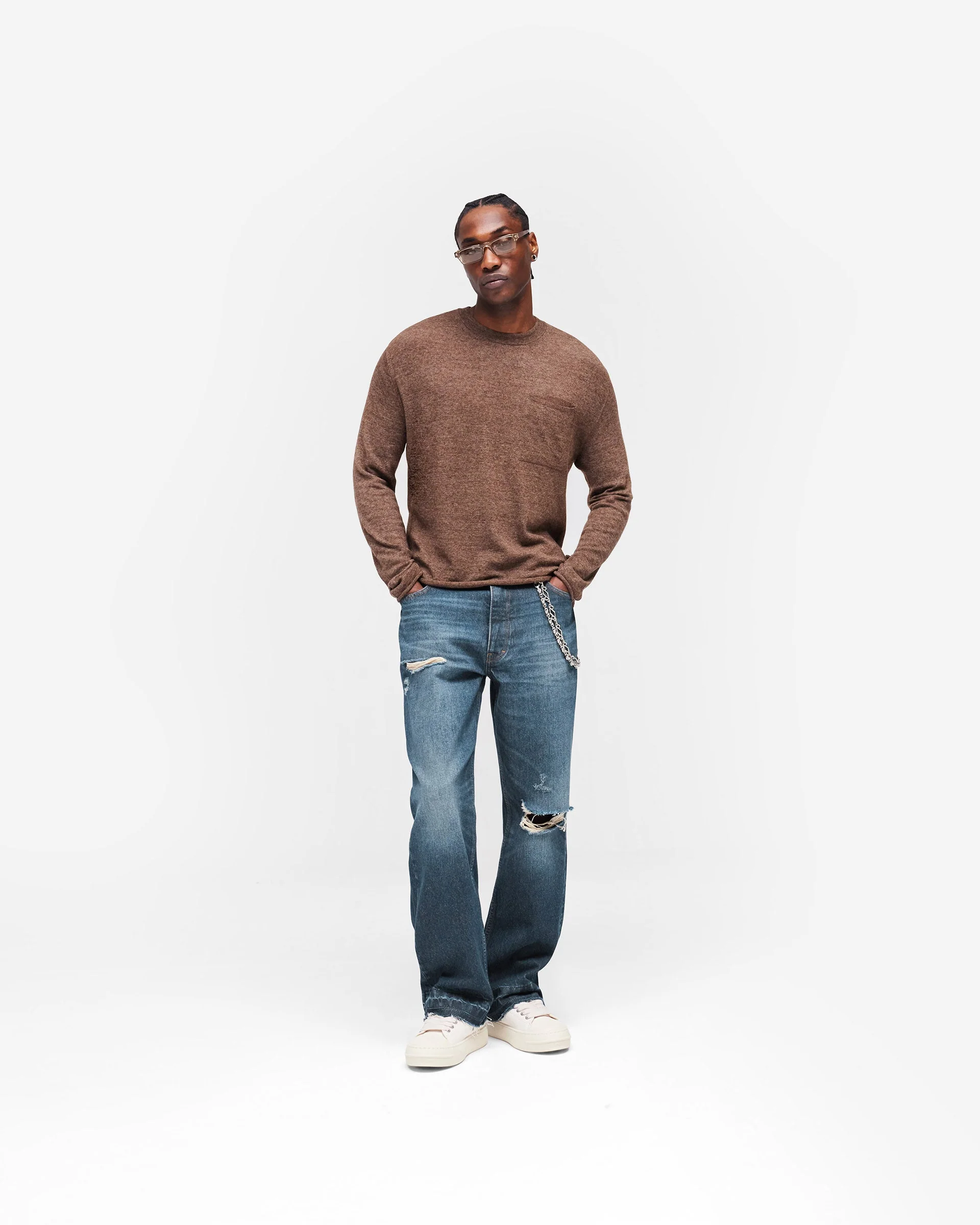 GH Knitted Long Sleeve Top - Espresso - Image 7
