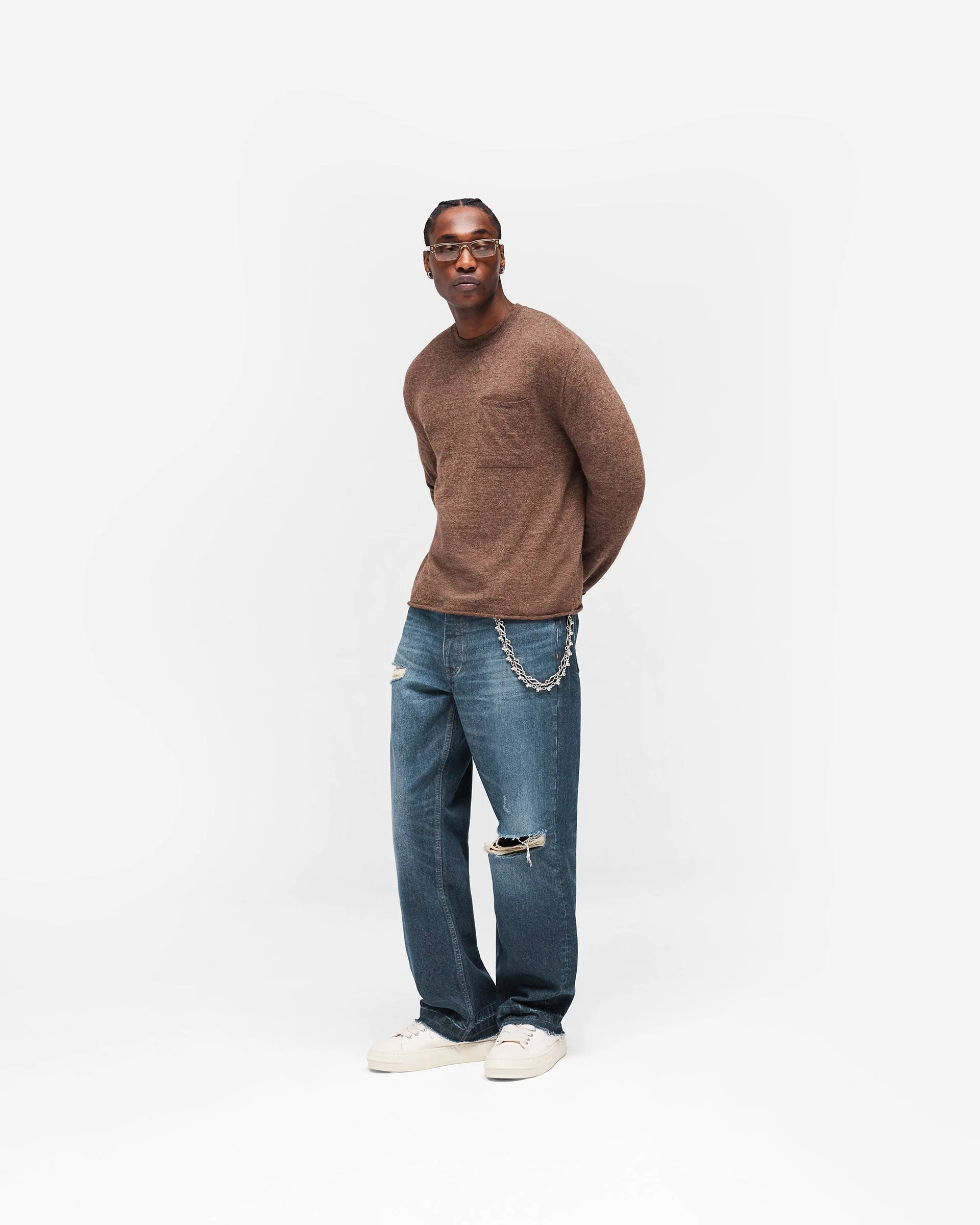 GH Knitted Long Sleeve Top - Espresso - Image 8