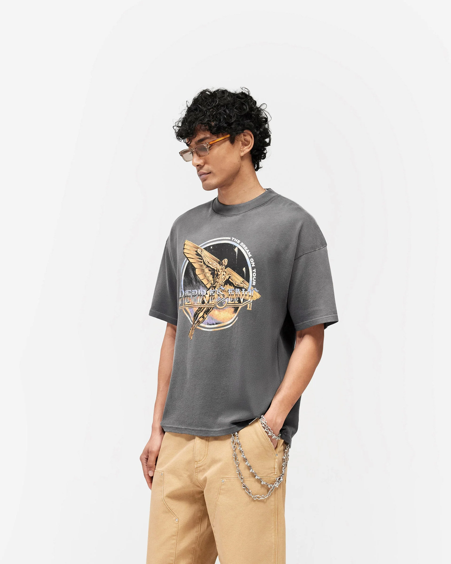 Golden Tour T-Shirt - Sun Fade Grey - Image 4