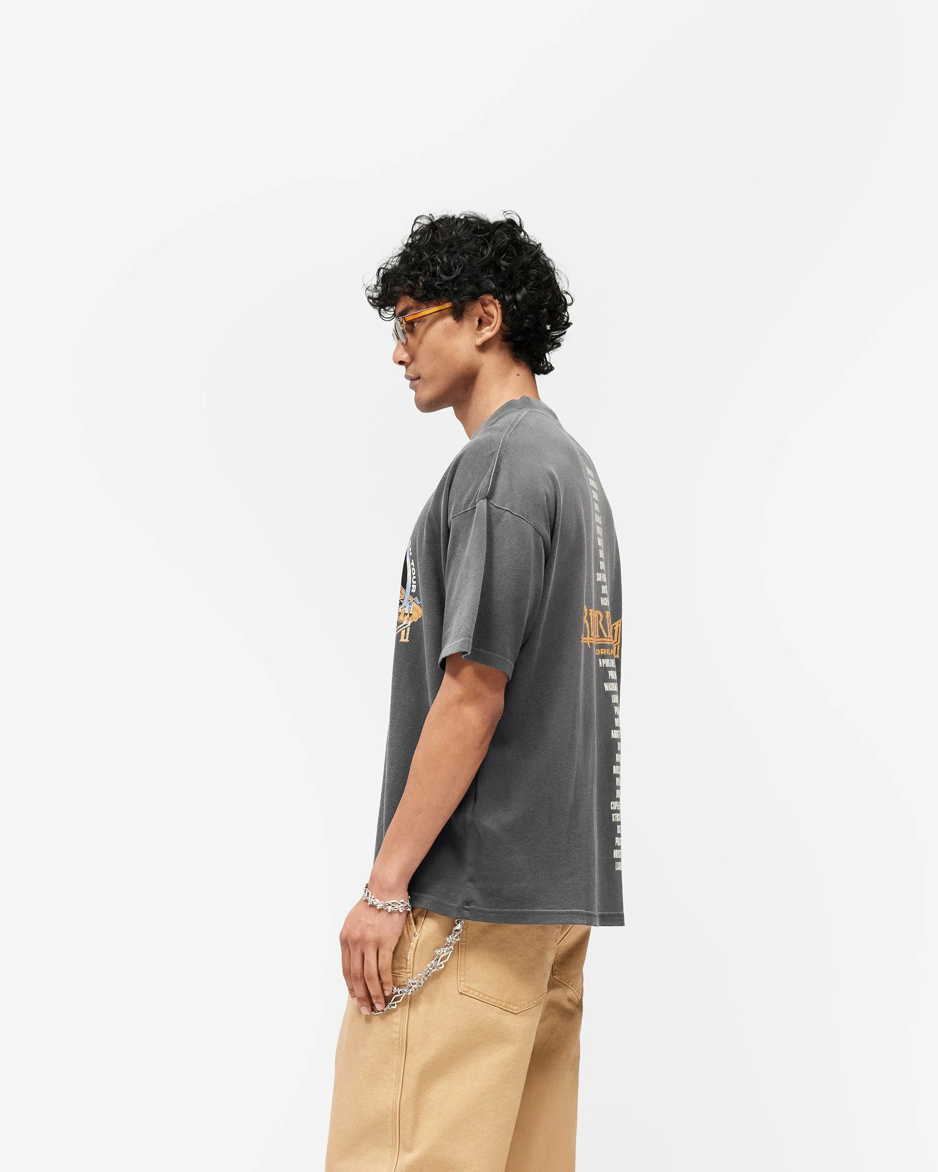 Golden Tour T-Shirt - Sun Fade Grey - Image 5