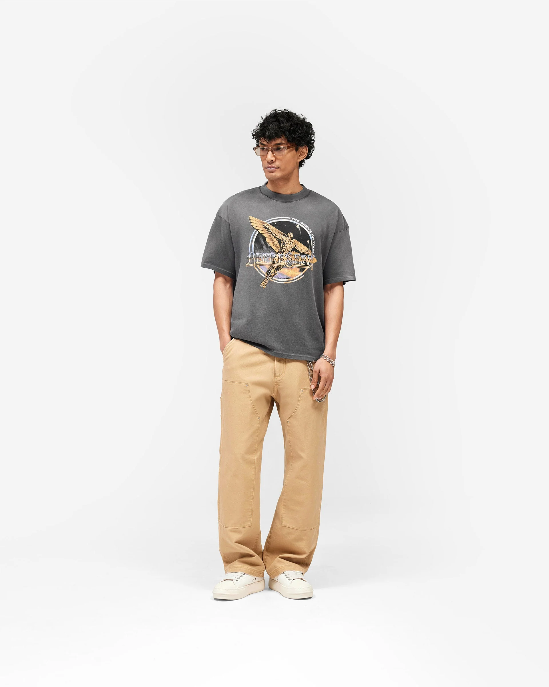 Golden Tour T-Shirt - Sun Fade Grey - Image 7