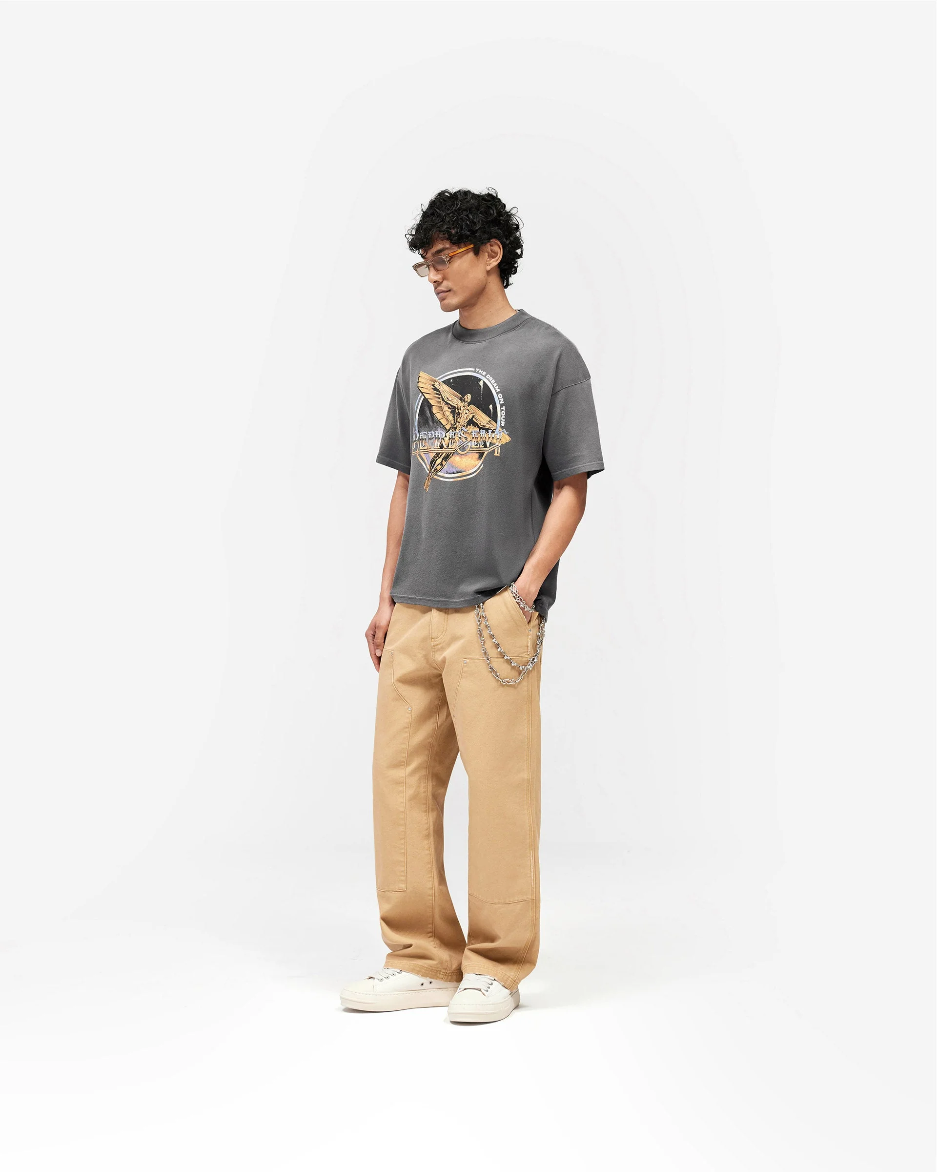 Golden Tour T-Shirt - Sun Fade Grey - Image 8