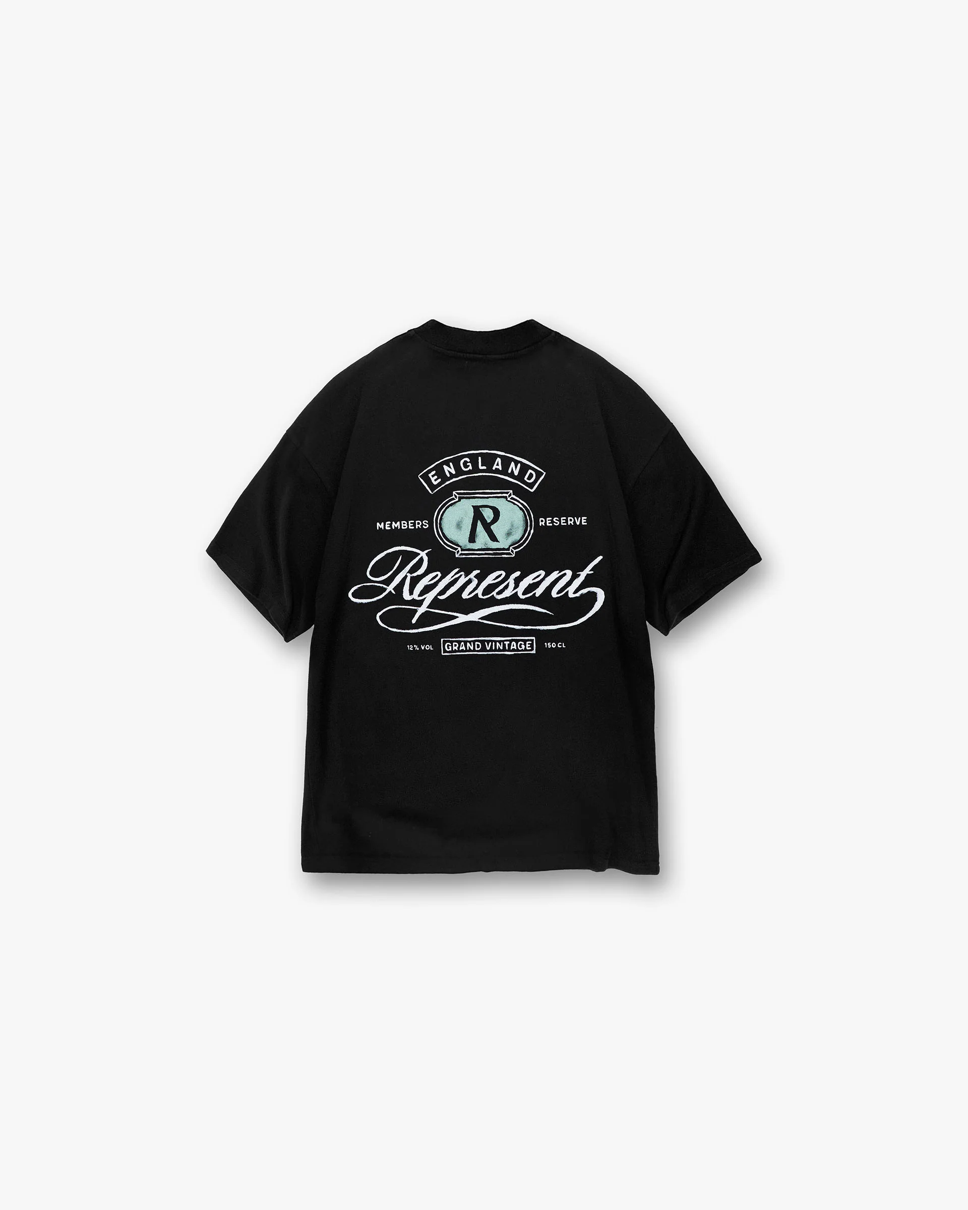 Grand Vintage Hand Drawn T-Shirt - Jet Black - Image 2