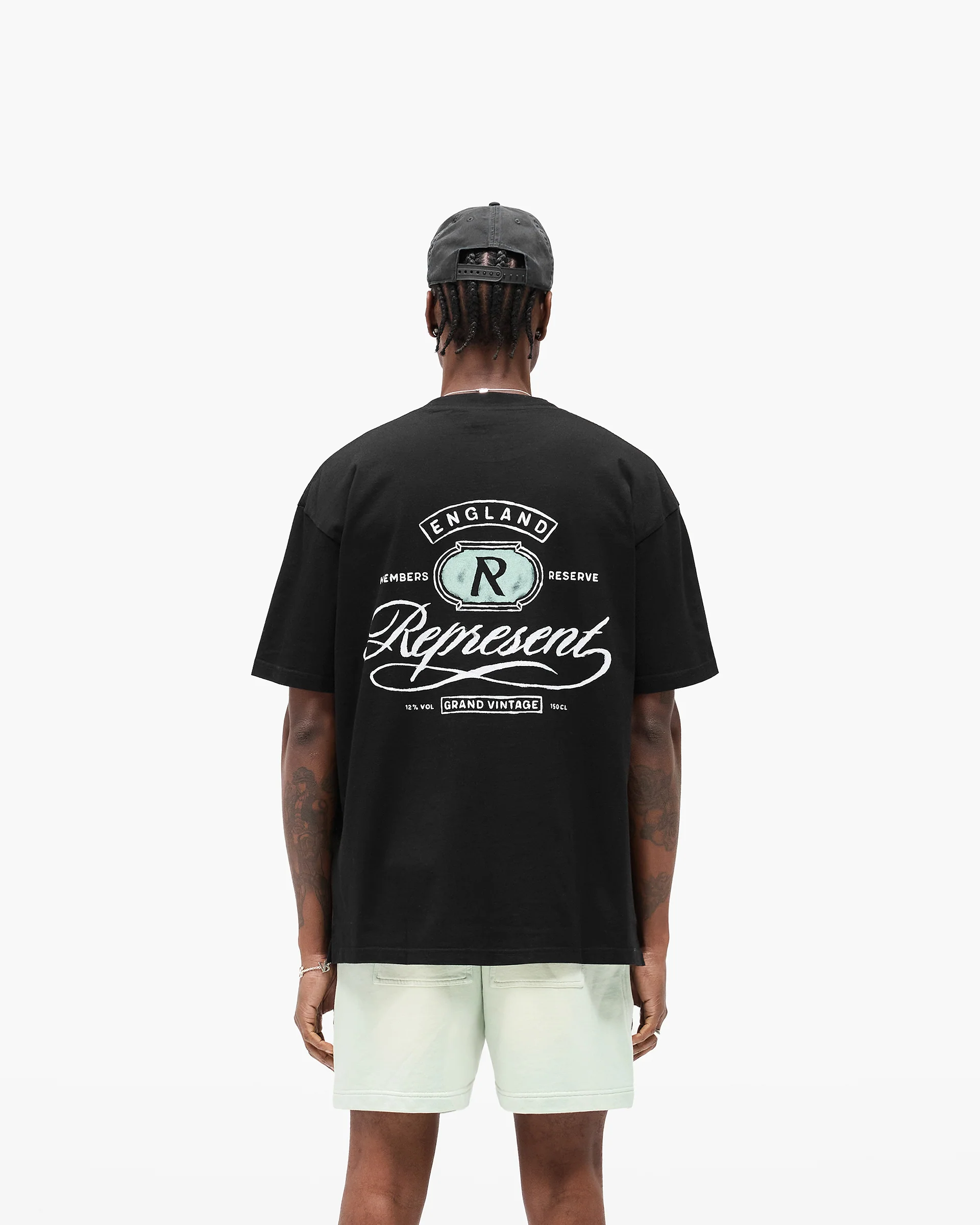Grand Vintage Hand Drawn T-Shirt - Jet Black - Image 4