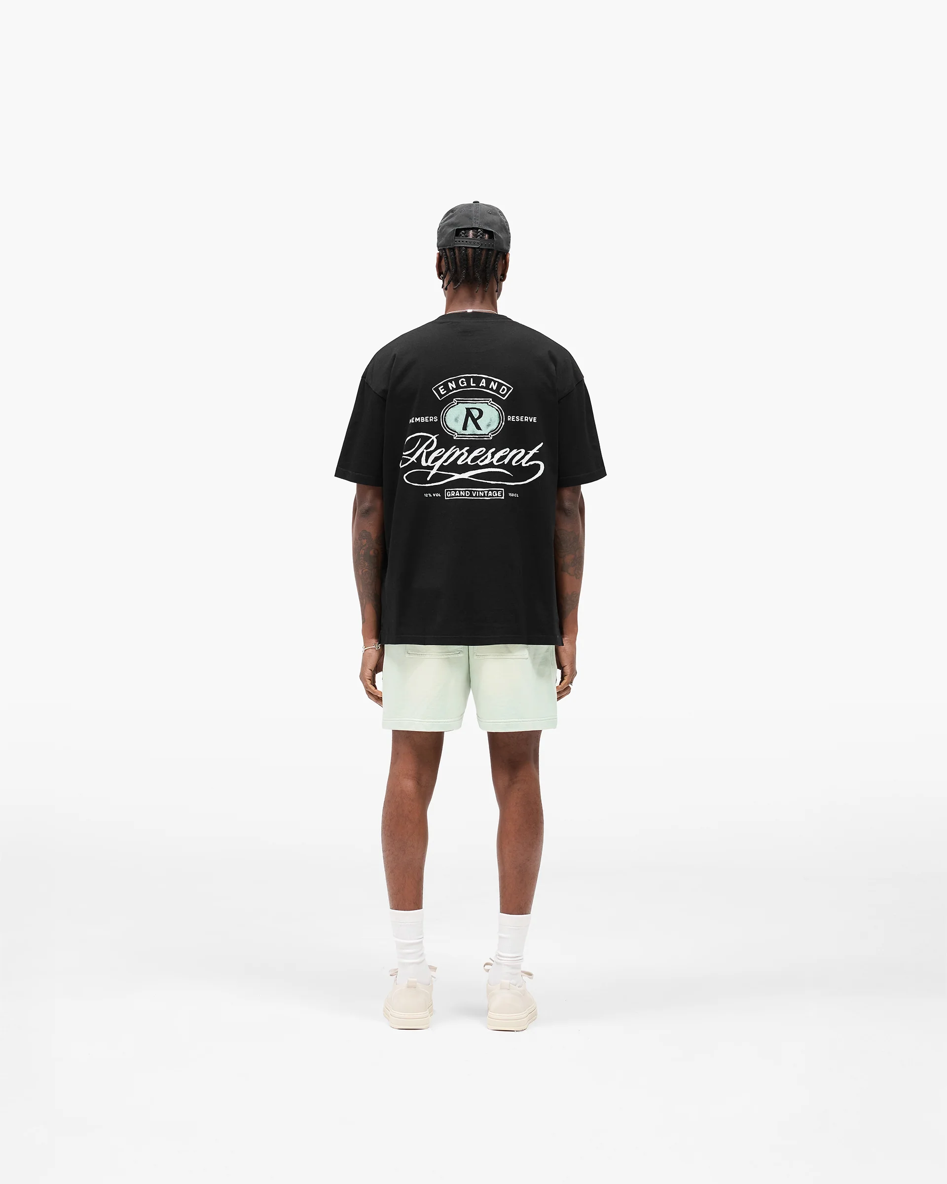 Grand Vintage Hand Drawn T-Shirt - Jet Black - Image 8