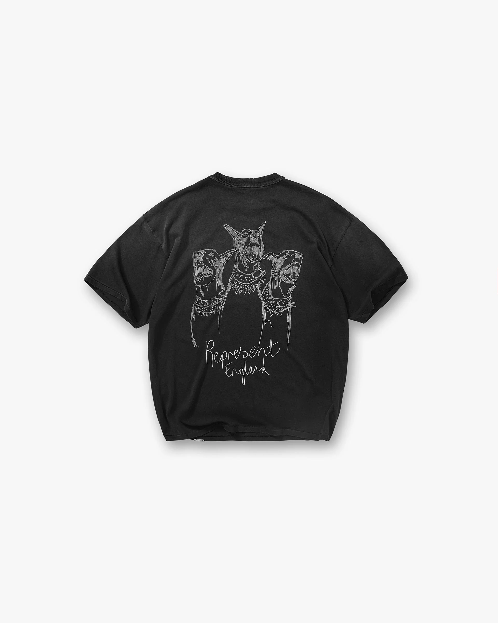 Hand Drawn Thoroughbred T-Shirt - Aged Black - Image 2