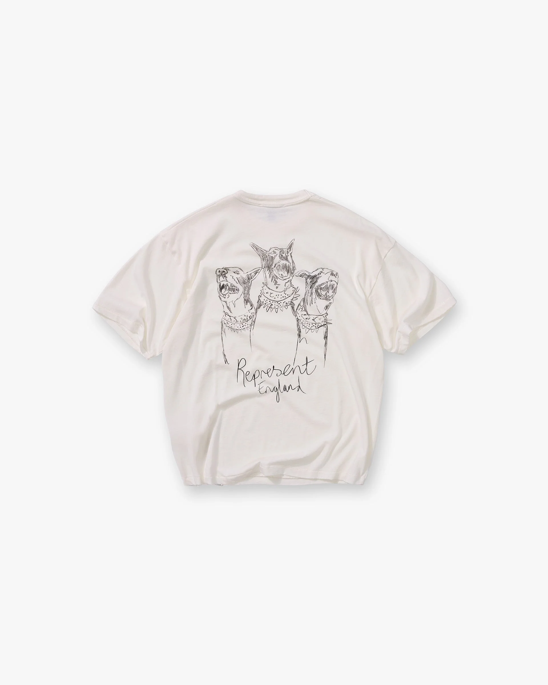 Hand Drawn Thoroughbred T-Shirt - Flat White - Image 2