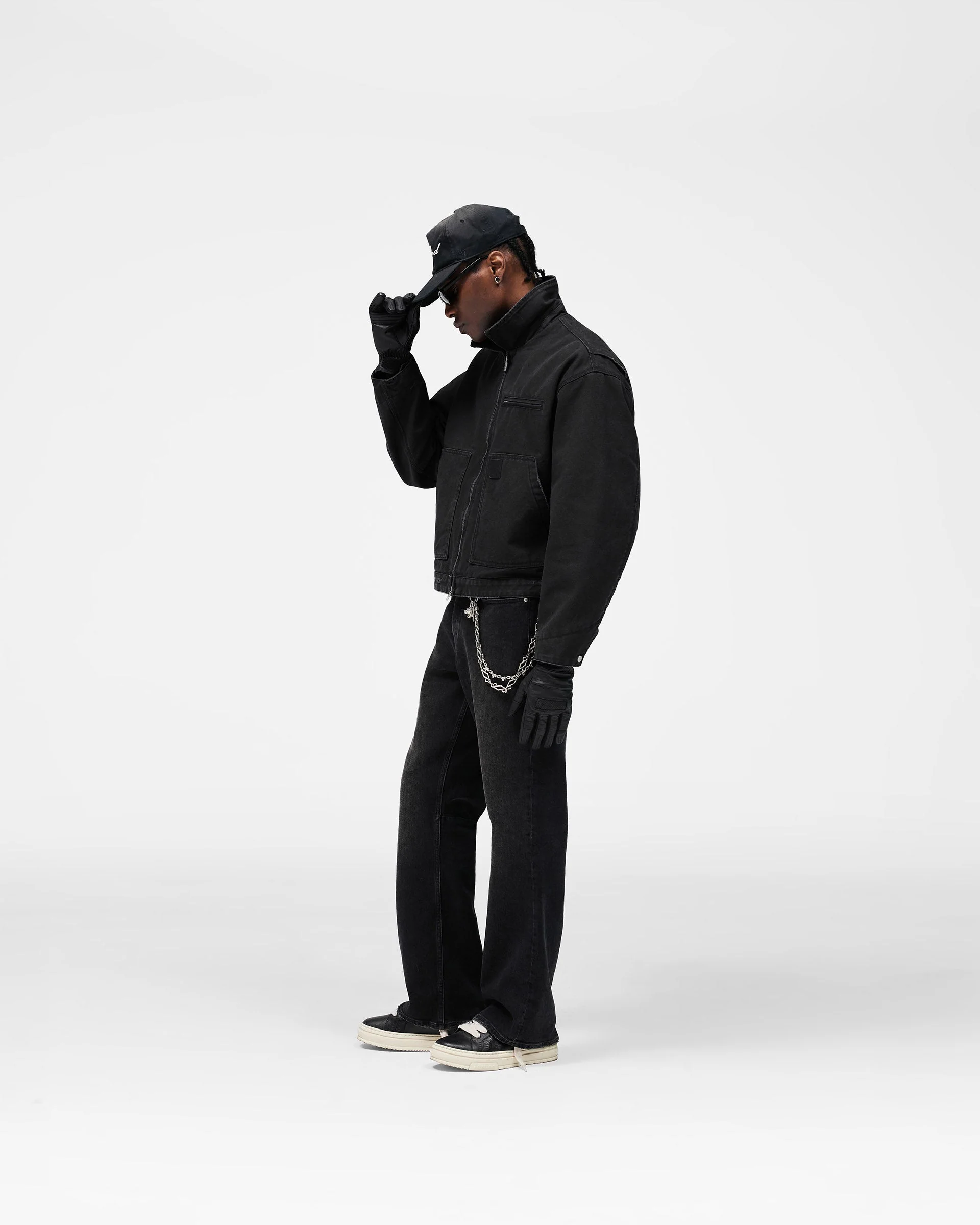 Heaton Workwear Jacket - Washed Black - Image 12