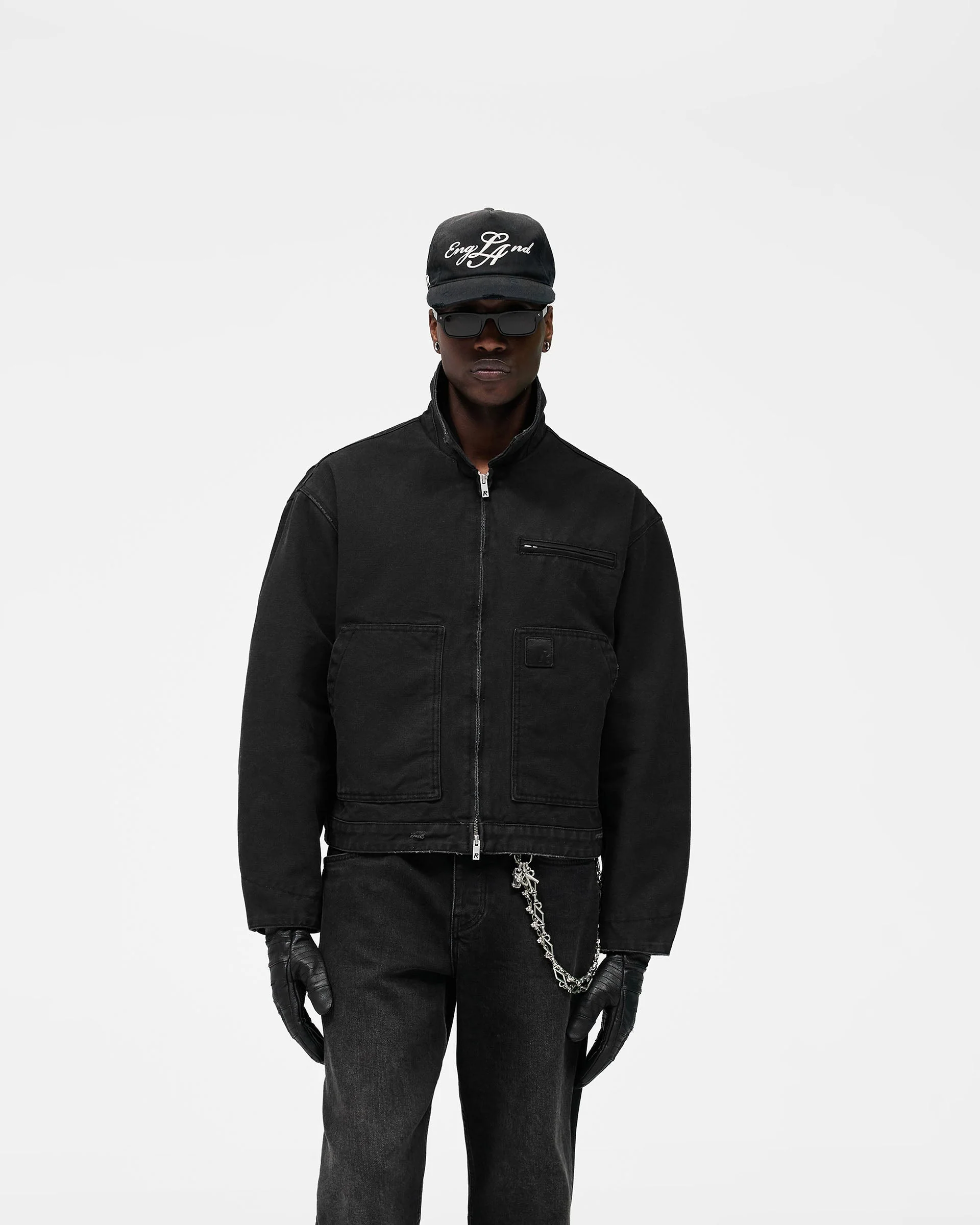 Heaton Workwear Jacket - Washed Black - Image 3