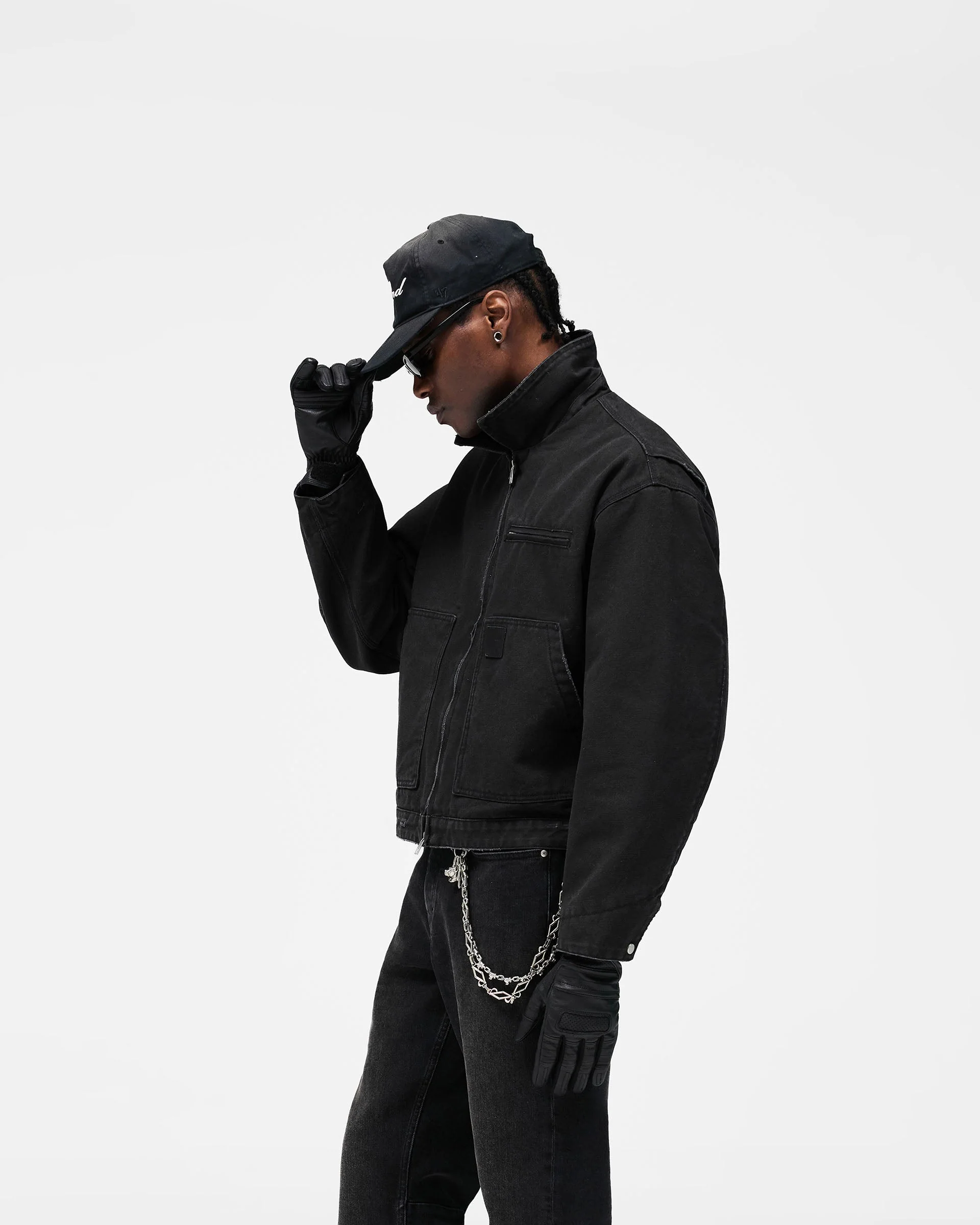 Heaton Workwear Jacket - Washed Black - Image 5