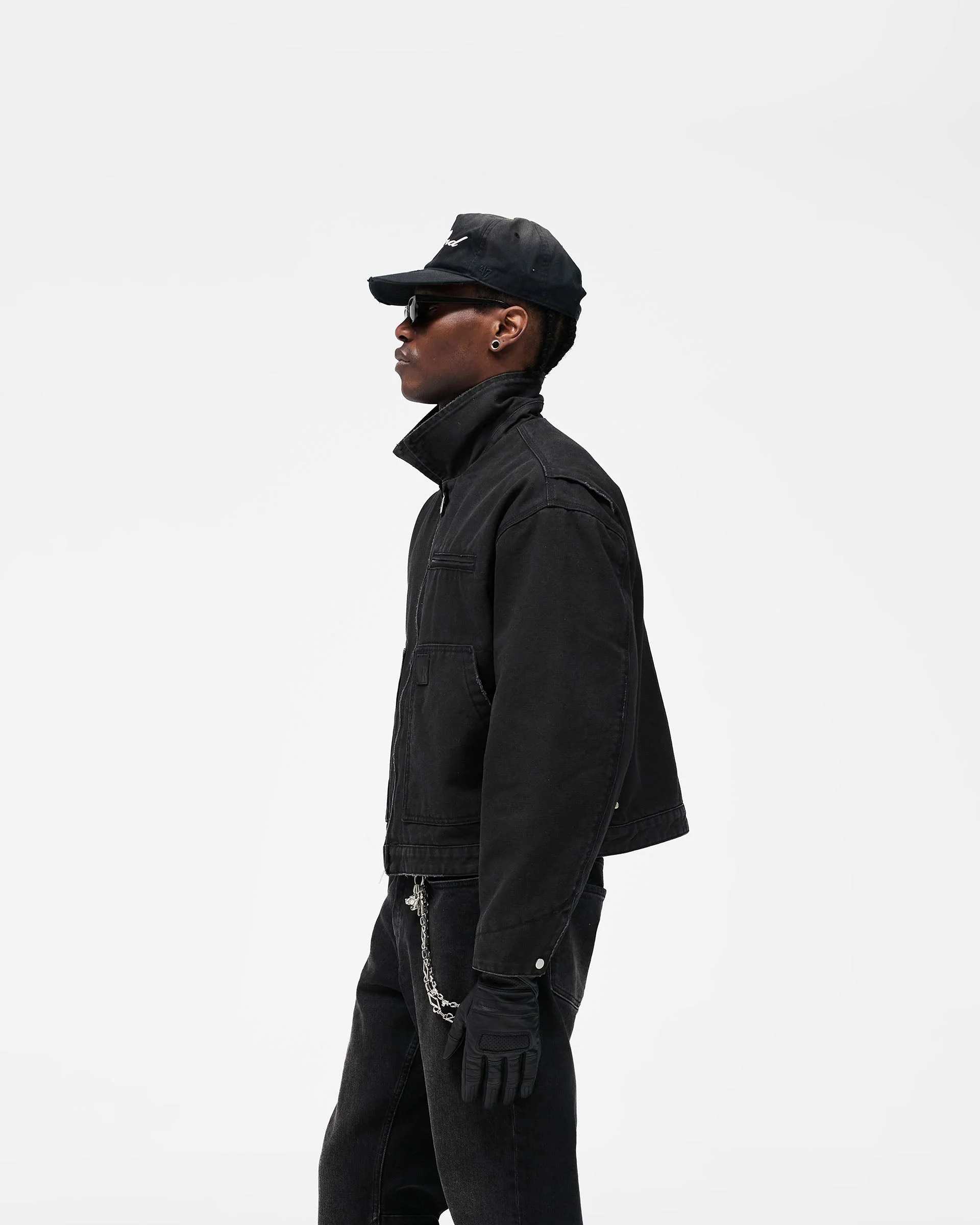 Heaton Workwear Jacket - Washed Black - Image 6